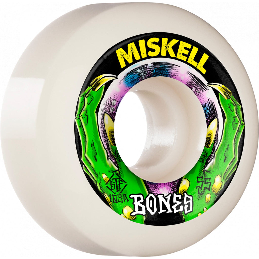 Bones STF Pro Miskell Power V5 Sidecuts 103A 55mm Skateboard Wheels