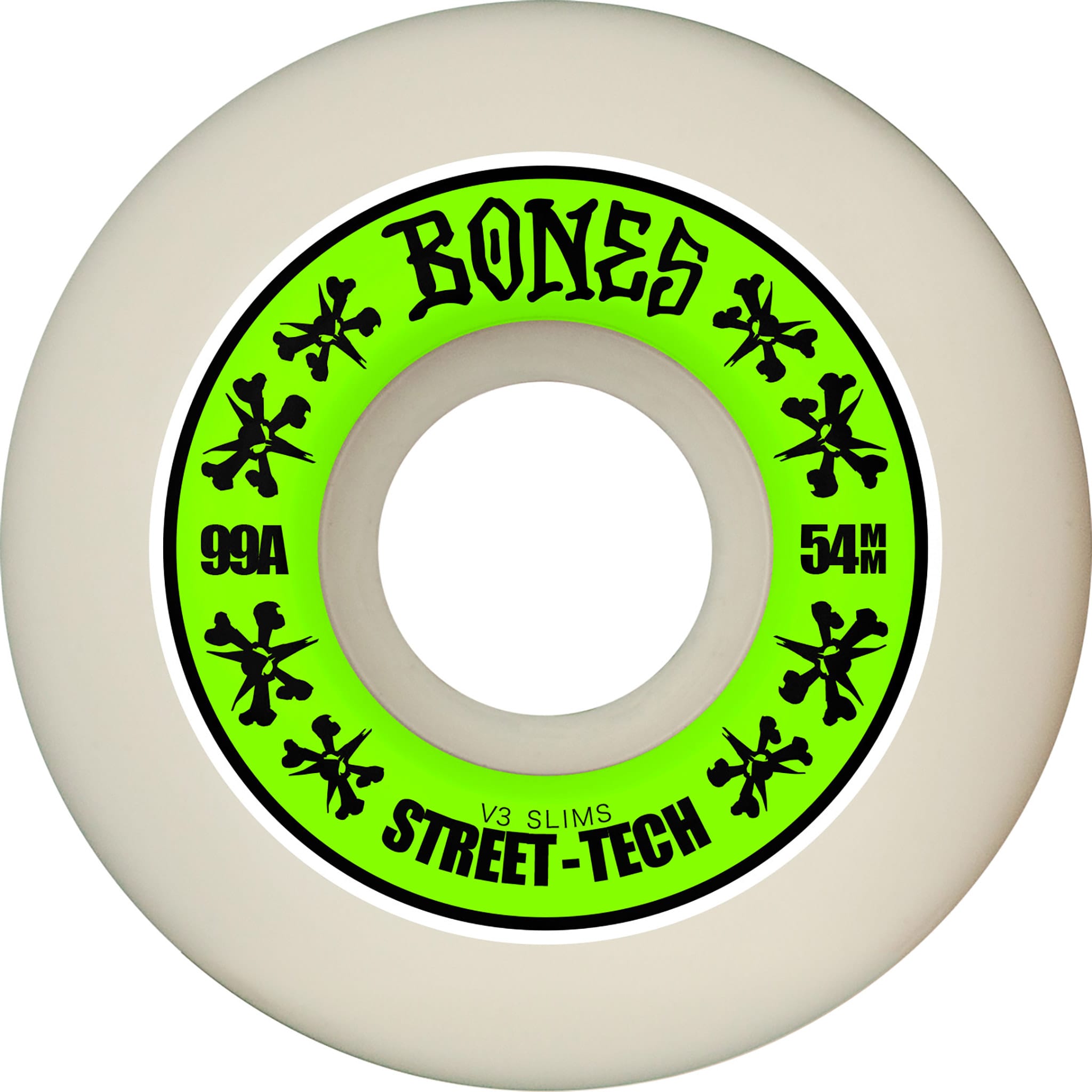 Bones STF V3 Slims Skateboard Wheels 99a 54mm Skateboard Wheels