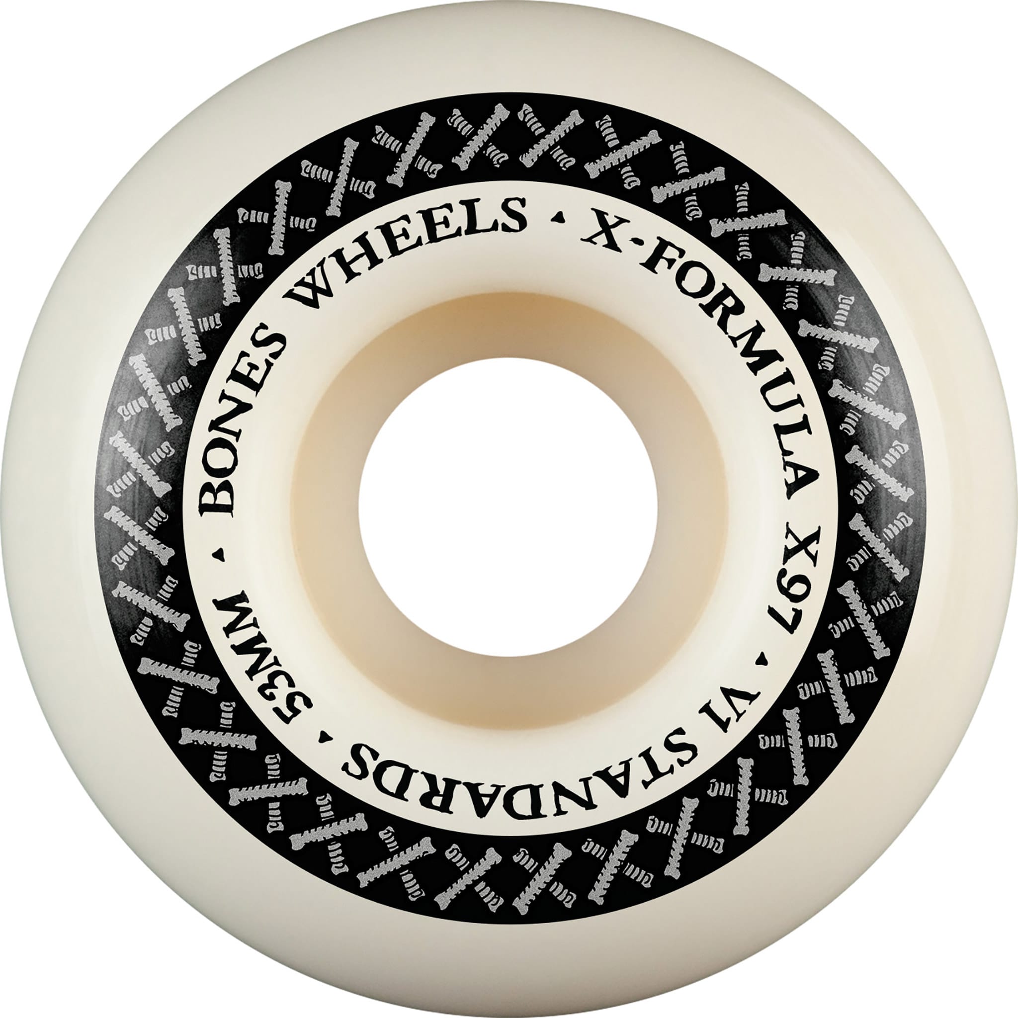 ウィール BONES X-FORMULA 97A 53mm STANDARD Bones X Formula V1 Standards Skateboard Wheels 97a 53mm - Sanction