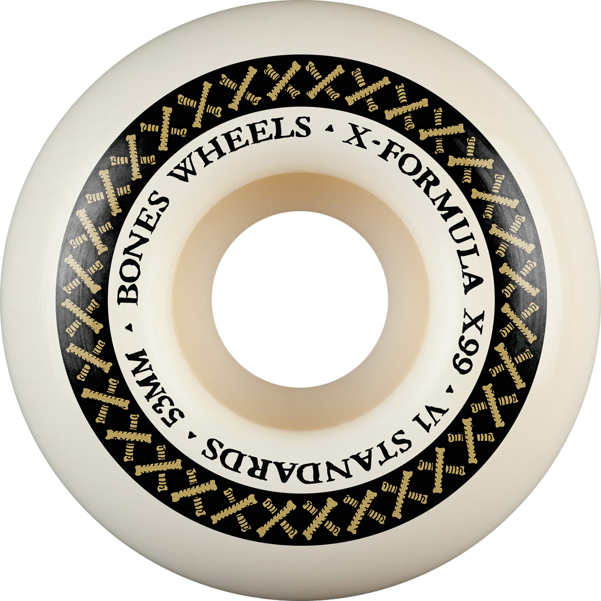 BONES X-FORMULA53㎜99a V1 Bones X Formula V1 Standards Skateboard Wheels 99a 53mm - Sanction
