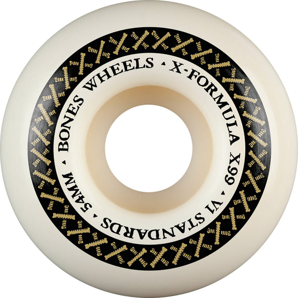 Bones X Formula V1 Standards Skateboard Wheels 99a 54mm - Sanction