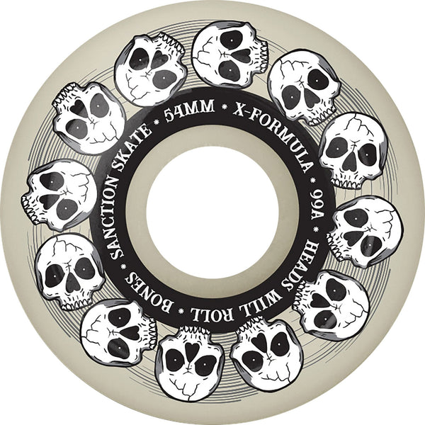 Bones X-Formula Heads Will Roll V5 Natural – Skateboard - Sanction Bones X-Formula Heads Will Roll V5 Natural – Skateboard - Sanction
