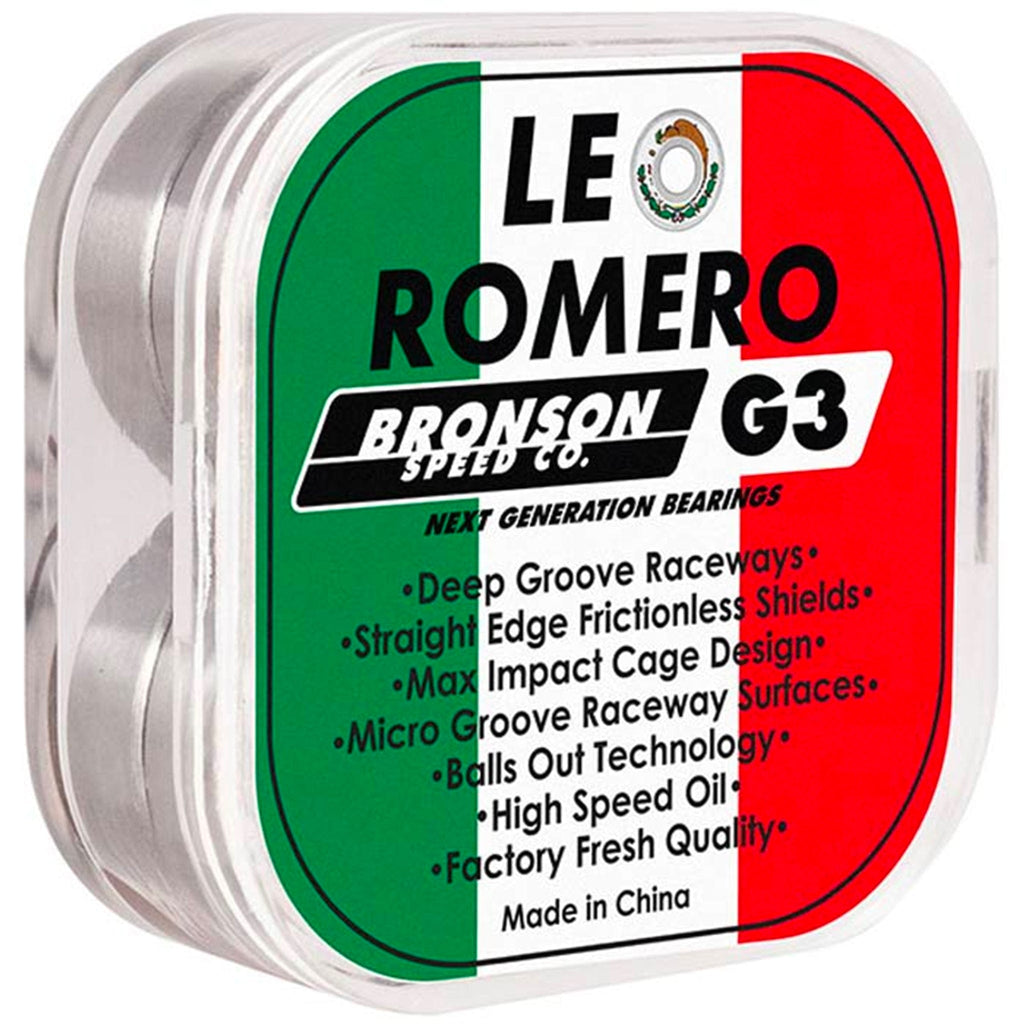 Bronson G3 Leo Romero Pro Bearings Skateboard Bearings
