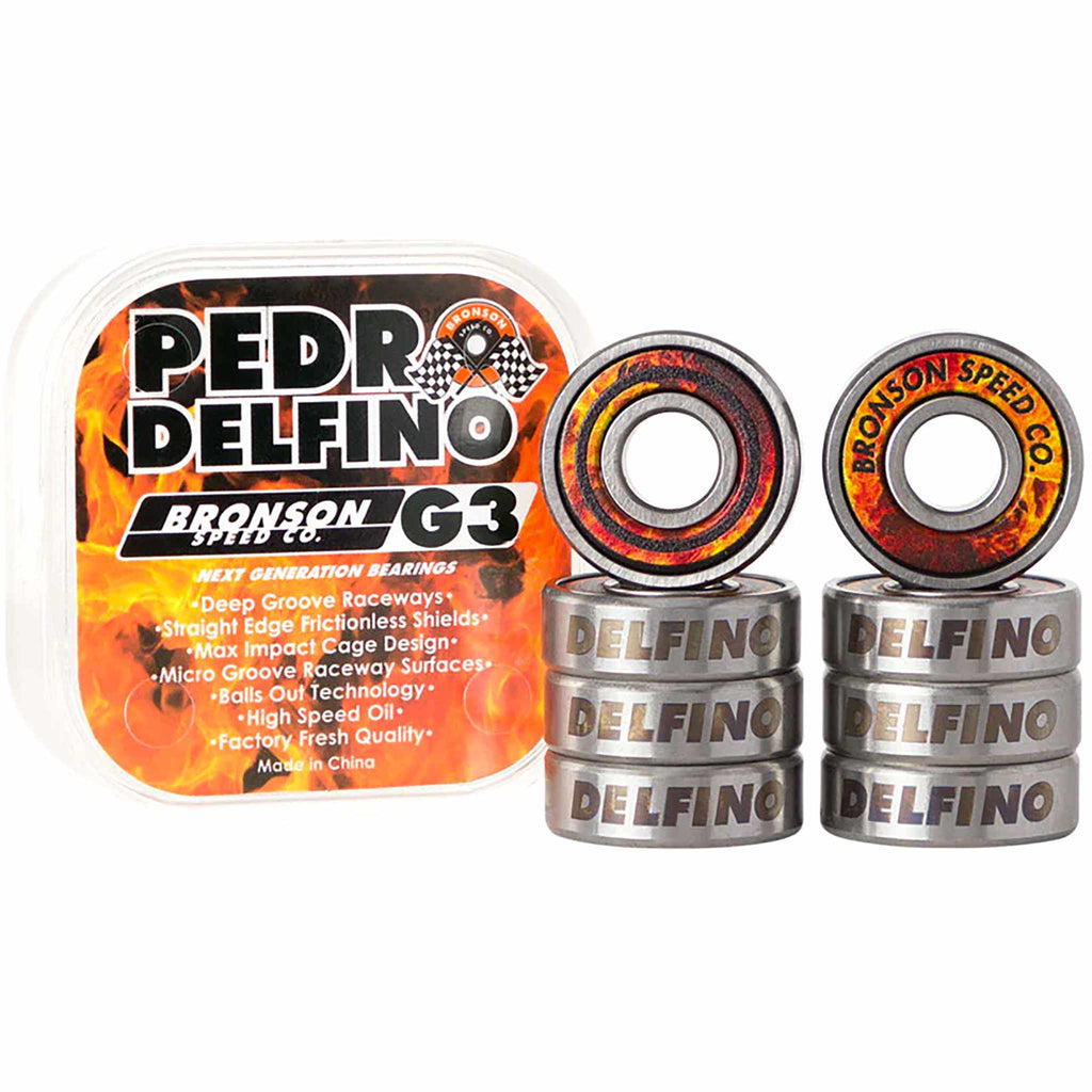 Bronson G3 Pedro Delfino Pro Bearings Skateboard Bearings