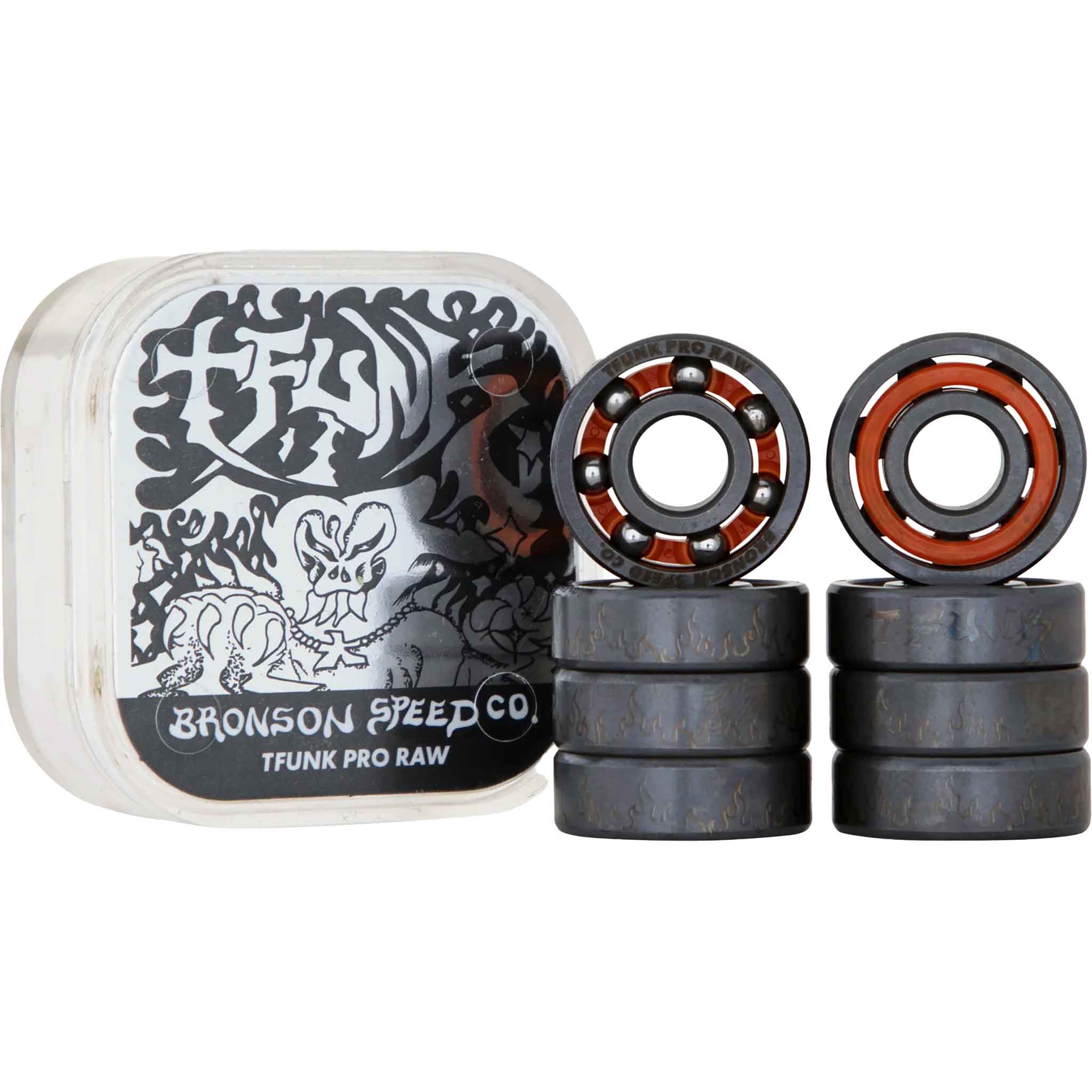 Bronson T Funk Pro Raw – Skateboard Bearings - Sanction Skate And Snow