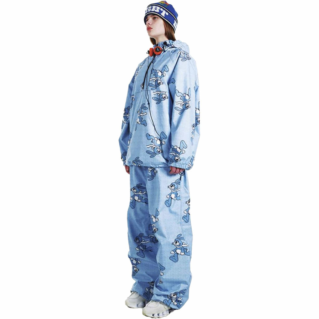 BSRabbit All Over Sunday Pants Blue 2024 Mens Snowboard Pants