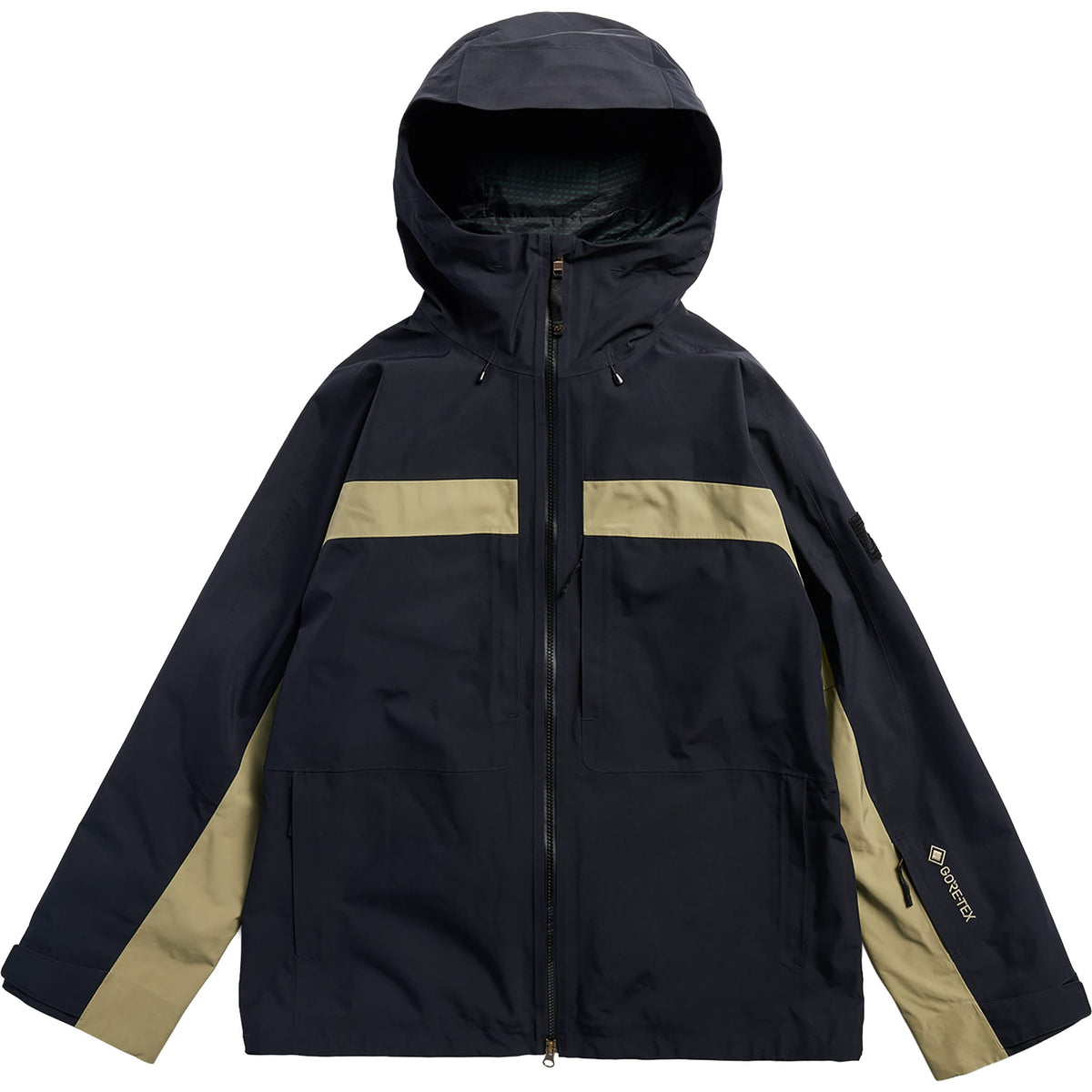 Burton AG Gore-Tex Flyrail Jacket True Black Beige 2027 Mens Snowboard Jackets