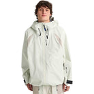 Burton AG Hardpack 3L Gore-Tex Jacket Bone White Stone Grey 2026 Mens Snowboard Coat