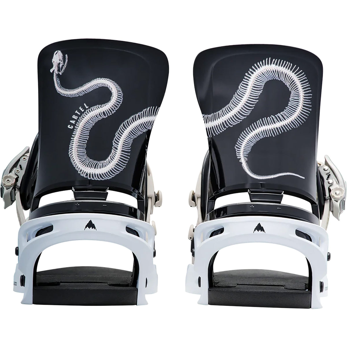 Burton Cartel Re:Flex Snowboard Binding Skeleton Snake 2027 Mens Snowboard Bindings