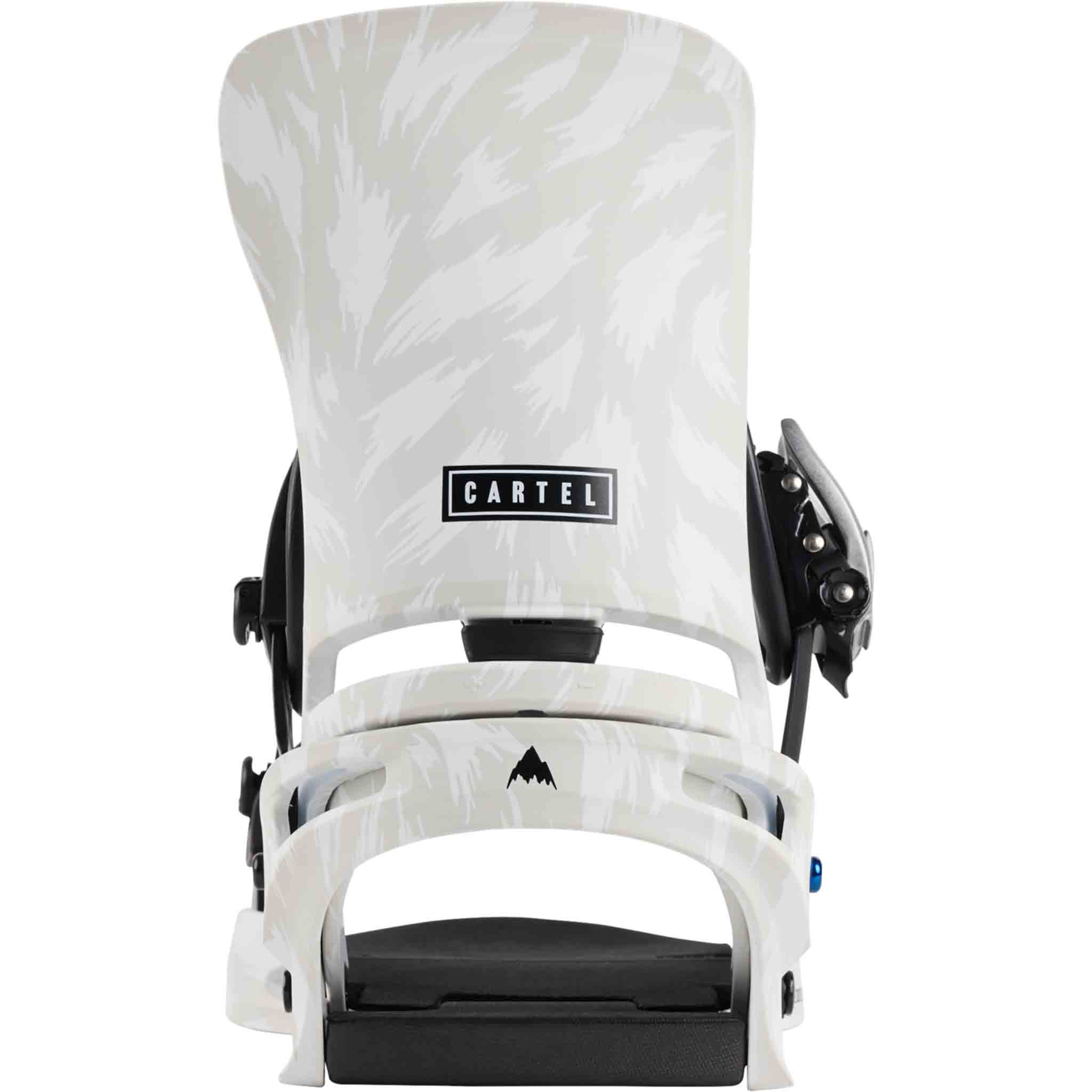 Burton Cartel Snowboard Binding Gray White 2025 Mens Bindings