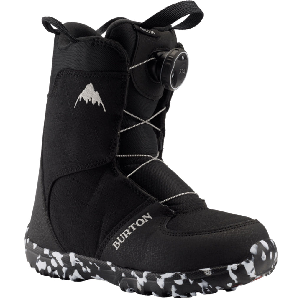 Burton Grom BOA Snowboard Boot Black 2024 Kids Boot