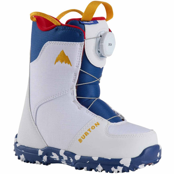 Burton Kids Grom BOA Snowboard Boot White 2026 Kids Boot