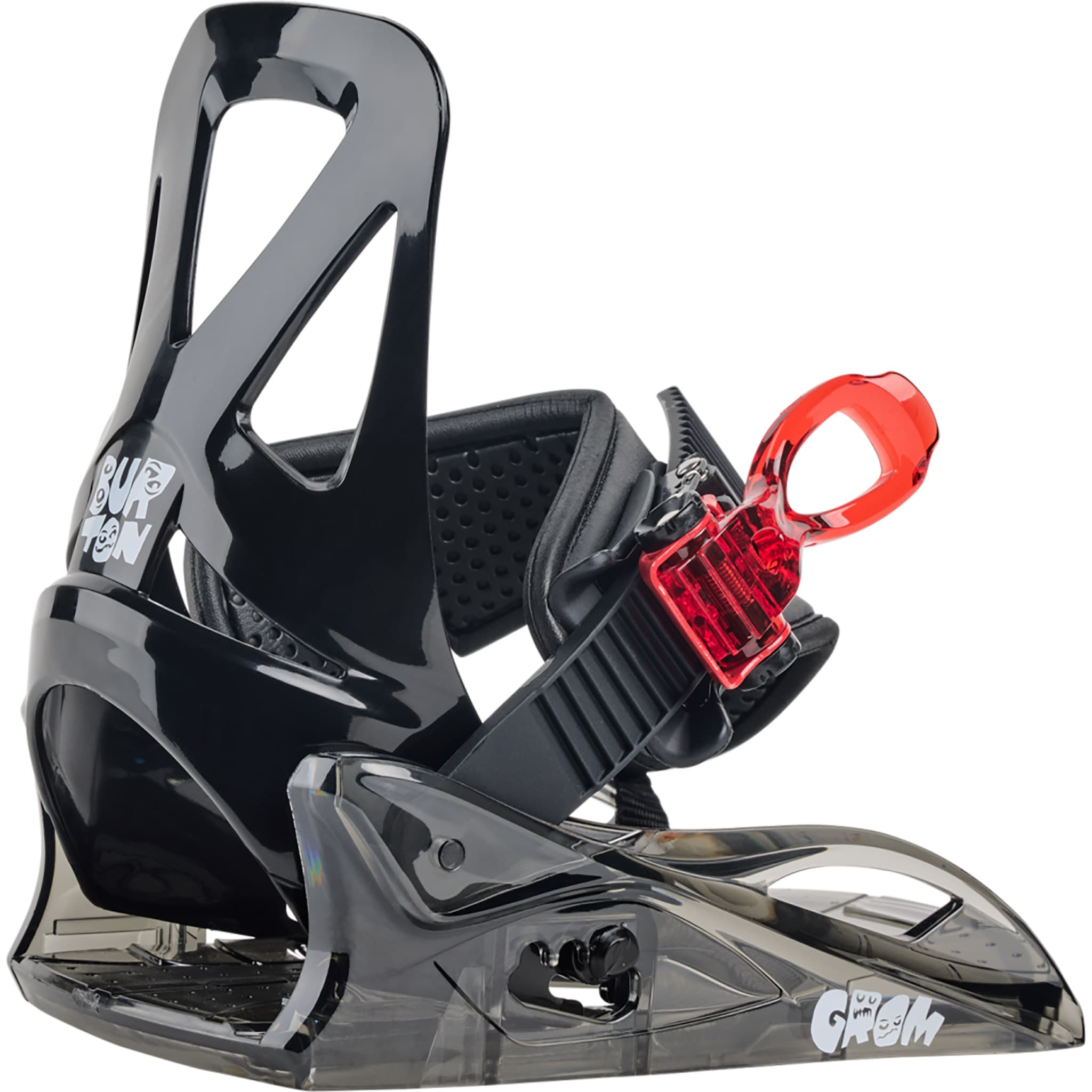 Burton Kids' Grom Disc Snowboard Binding Black 2027 Youth Snowboard Bindings