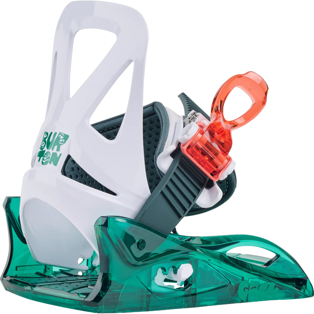 Burton Kids' Grom Disc Snowboard Binding Green 2027 Youth Snowboard Bindings