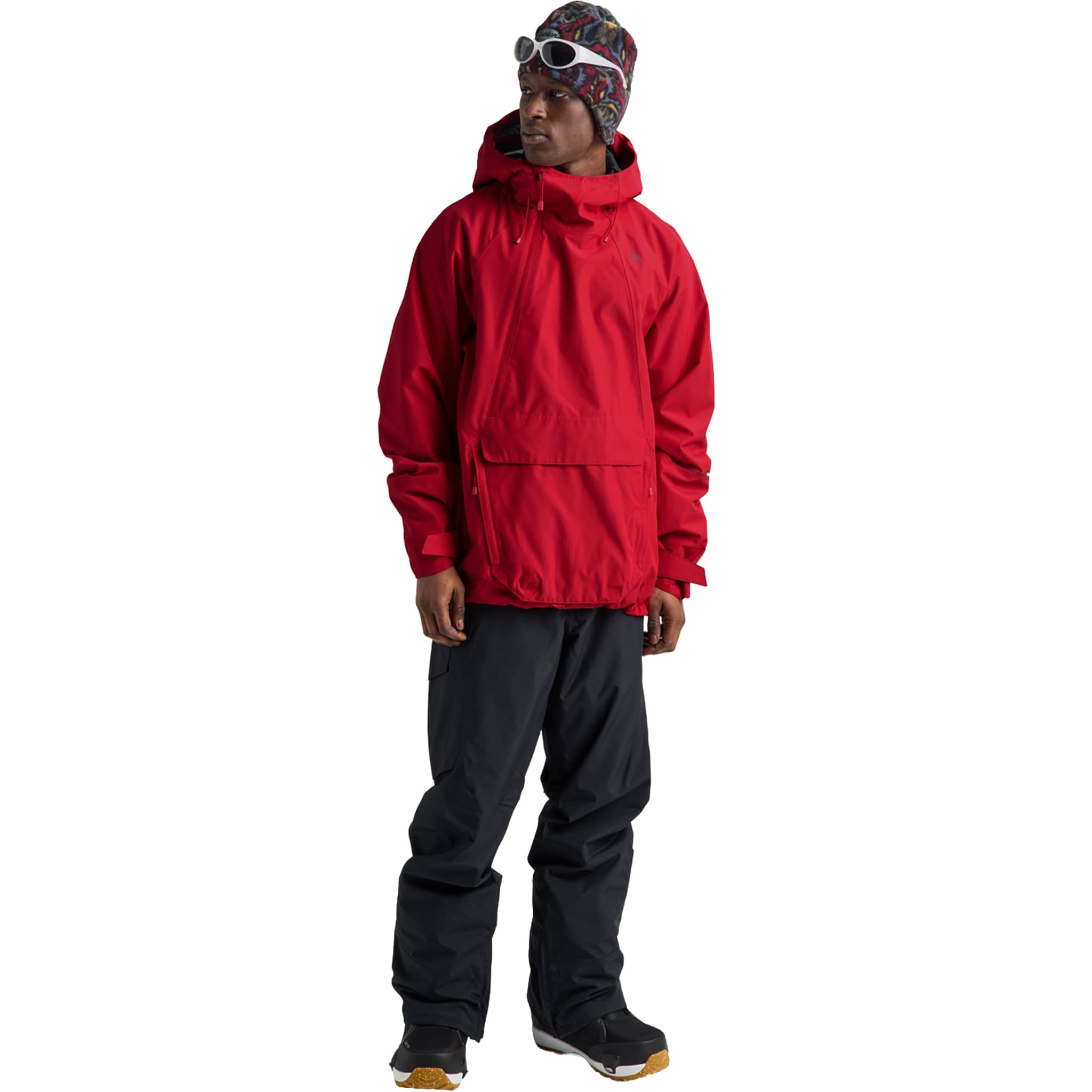Burton Men's Reserve 2L Relaxed Anorak Geranium Red 2027 Mens Snowboard Jackets