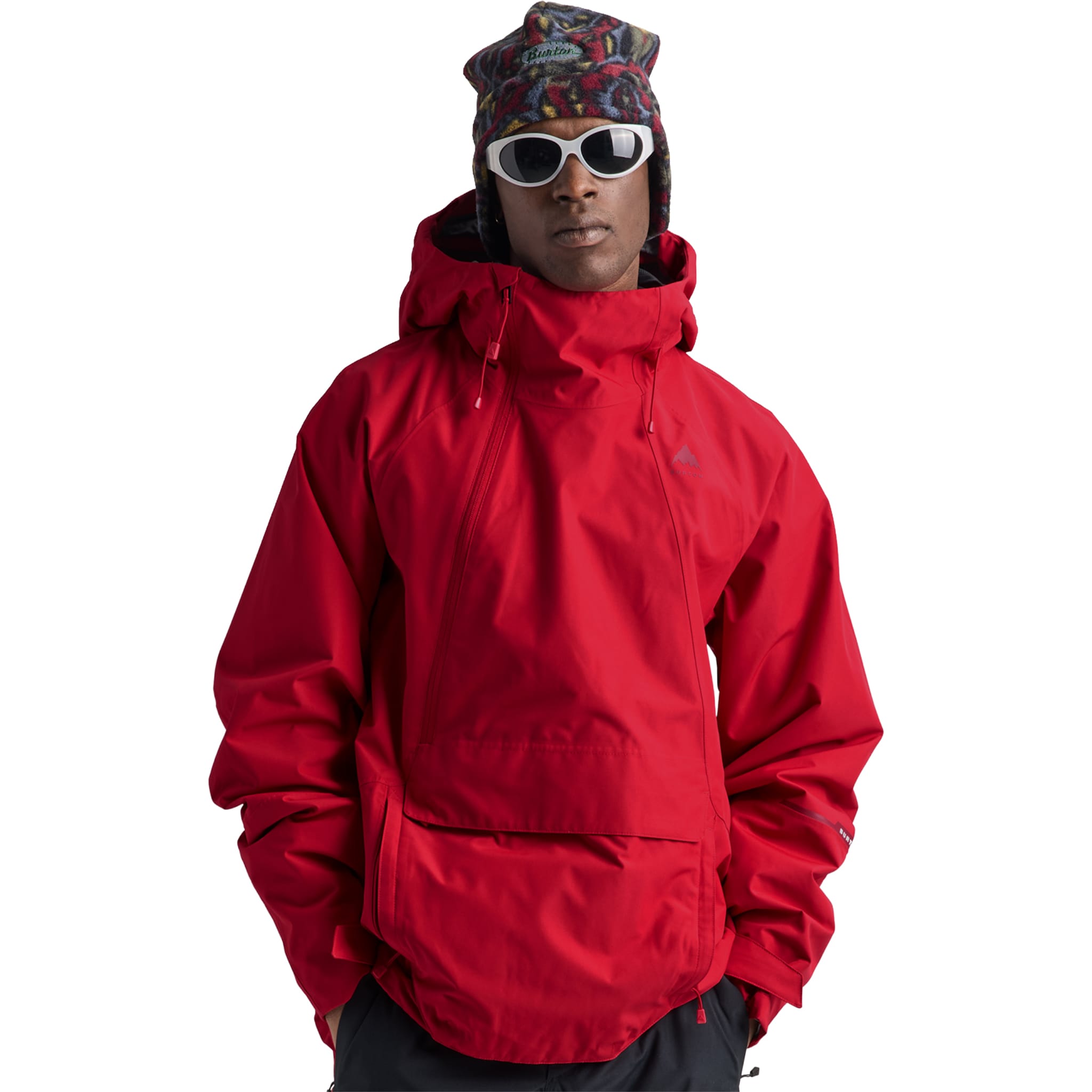 Burton Men's Reserve 2L Relaxed Anorak Geranium Red 2027 Mens Snowboard Jackets
