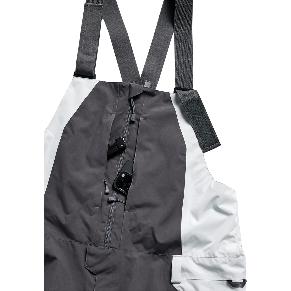 Burton Men's Reserve 2L Relaxed Bib Pants Gotham Grey Grey Cloud 2027 Mens Snowboard Pants