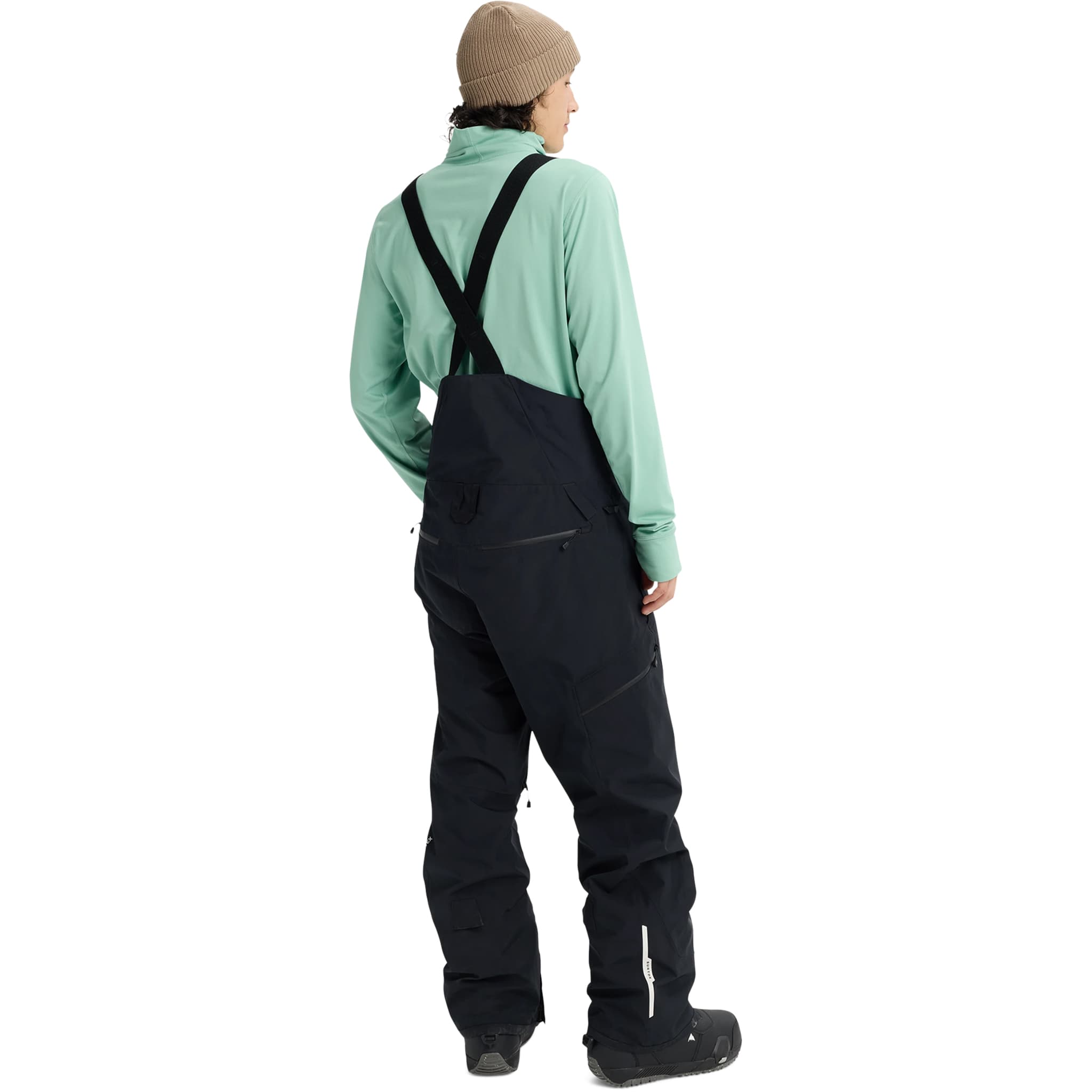 Burton Men's Reserve 2L Relaxed Bib Pants True Black 2027 Mens Snowboard Pants