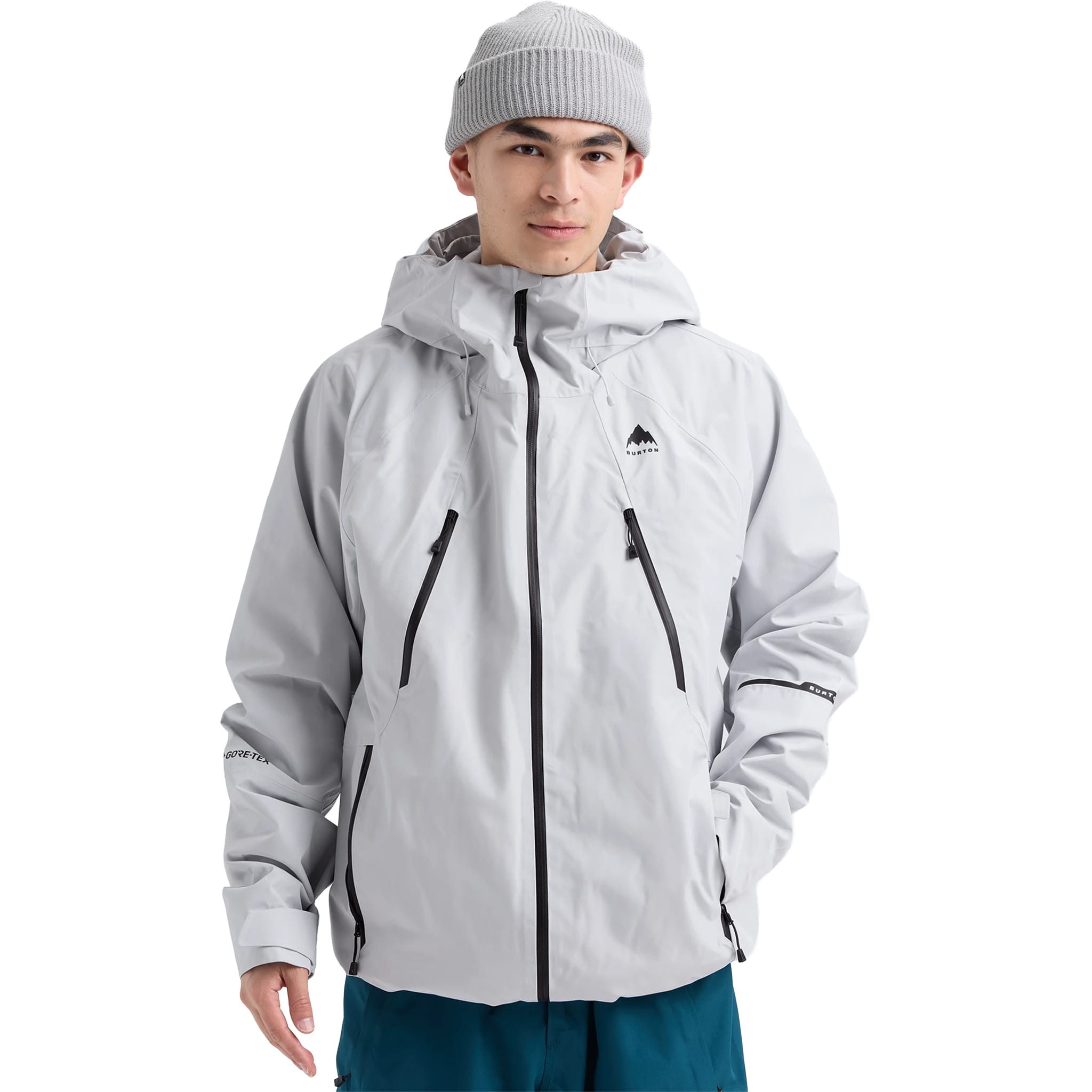 Burton Men's Reserve GORE-TEX 2L Insulated Jacket Gray Cloud 2027 Mens Snowboard Jackets