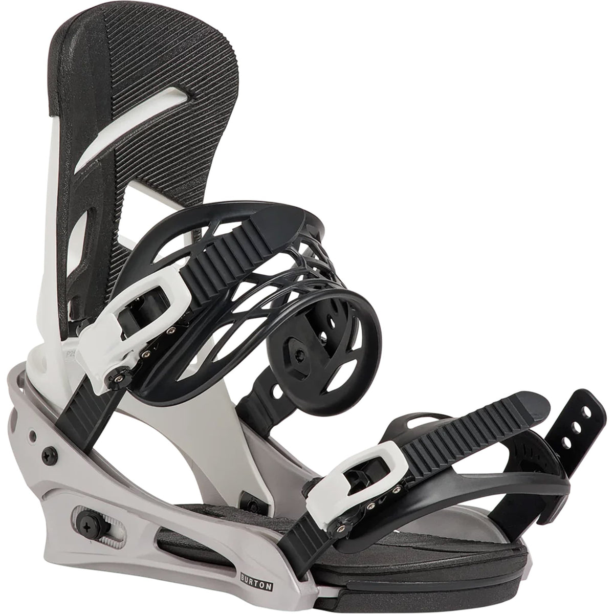 Burton Mission Re:Flex Snowboard Binding White Silver 2027 Mens Snowboard Bindings