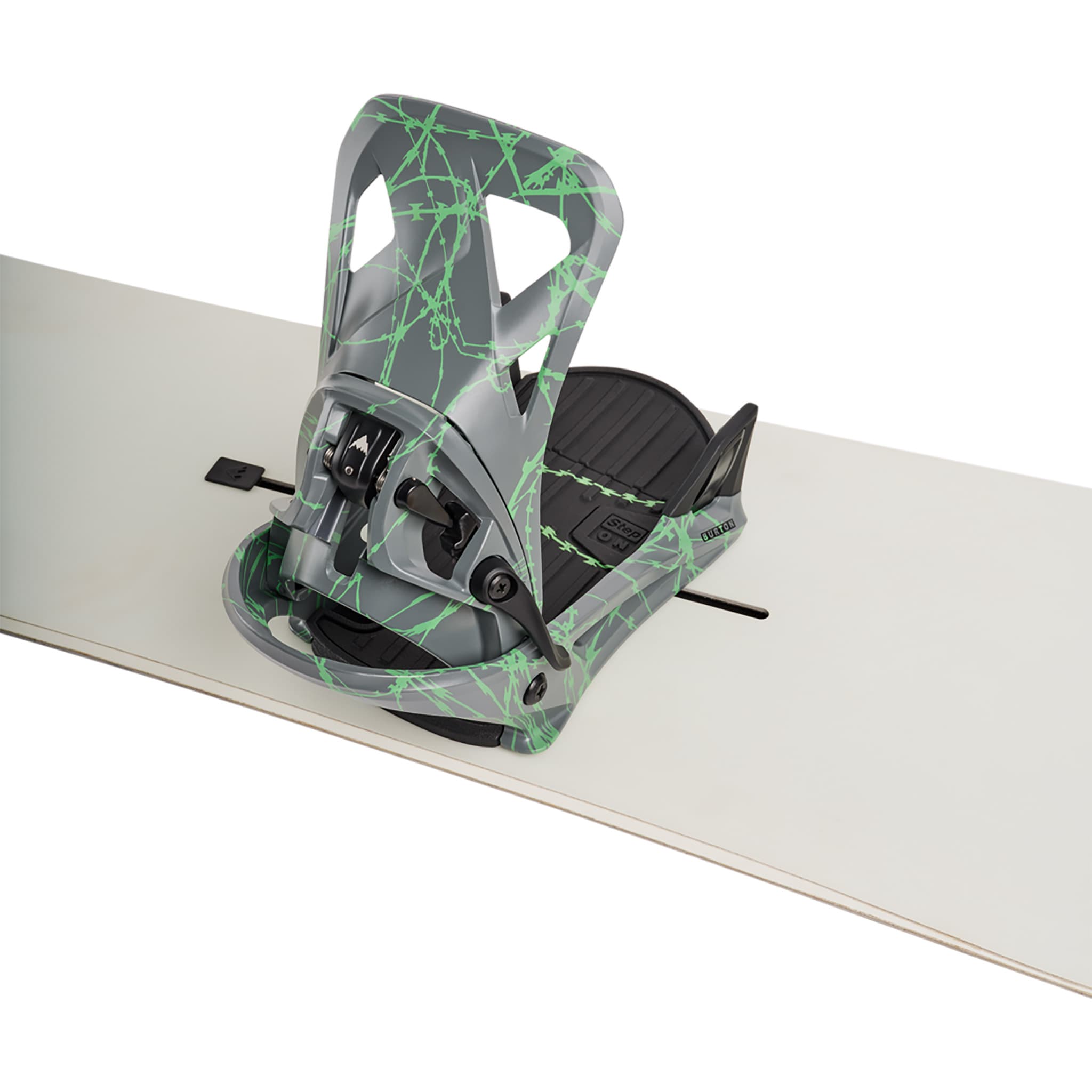 Burton Step On Re:Flex Snowboard Binding Gray Green Voltage 2027 Snowboard Binding