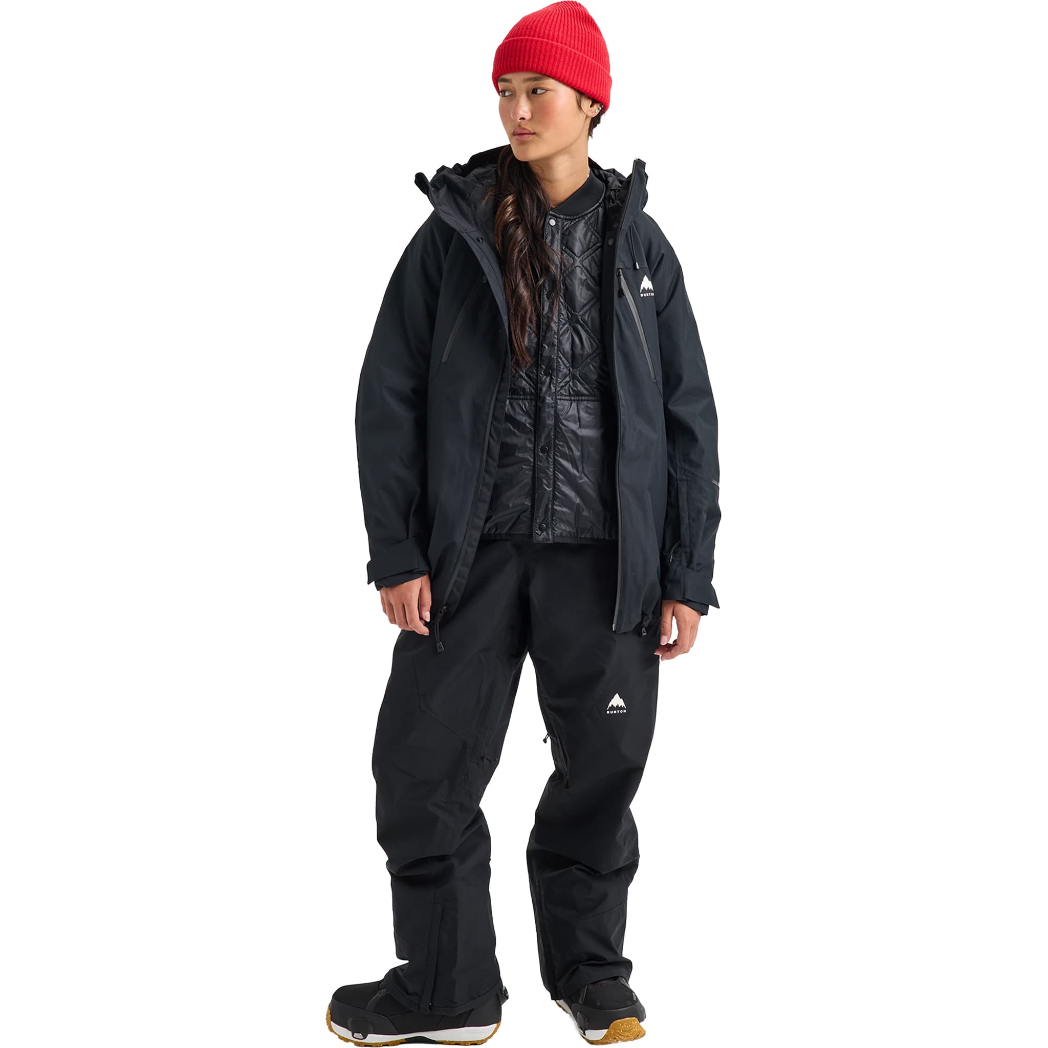 Burton Women's Reserve GORE-TEX 2L Bib Pants True Black 2027 Womens Snowboard Pants