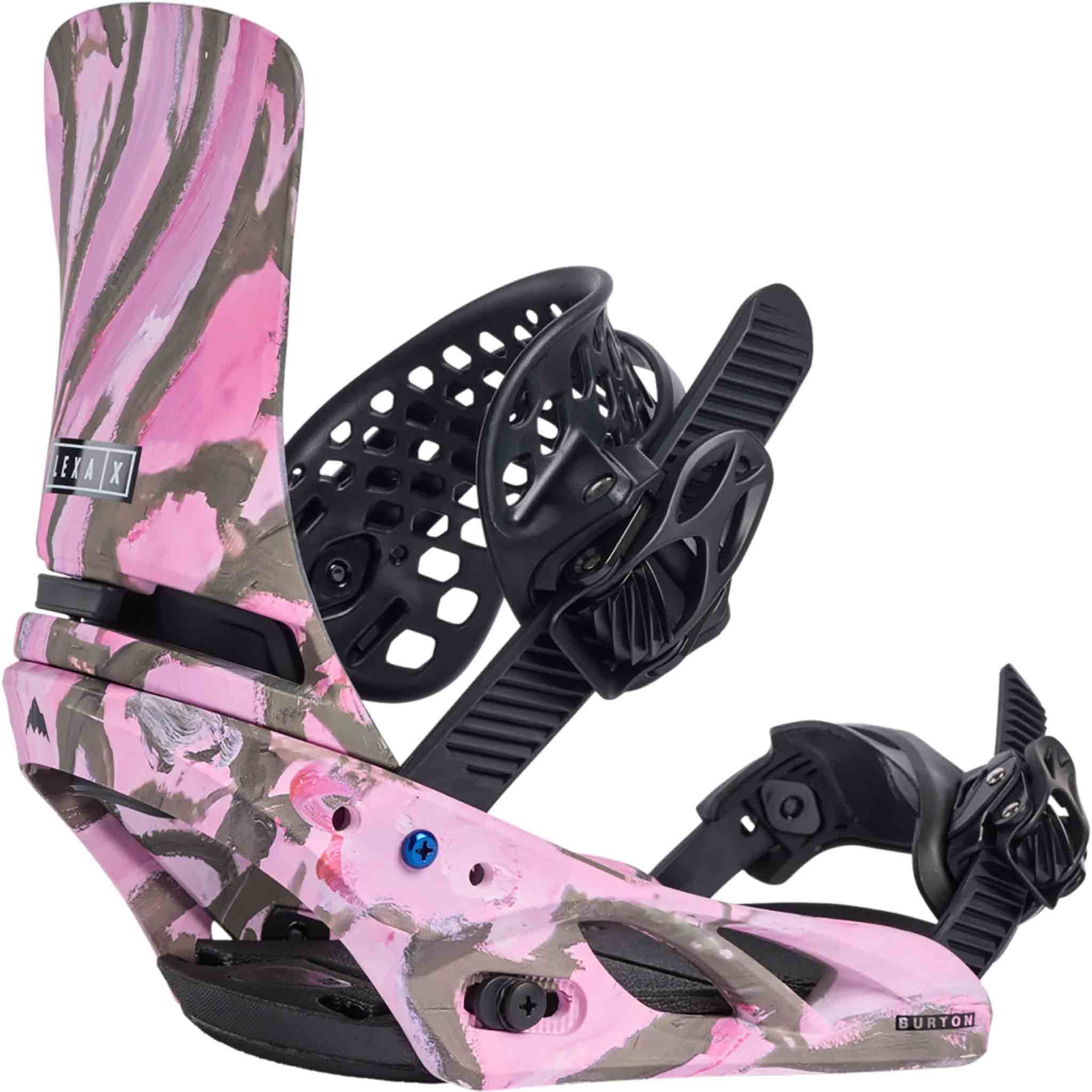 Burton Womens Lexa X Snowboard Binding Gray Pink 2025 Women's Bindings