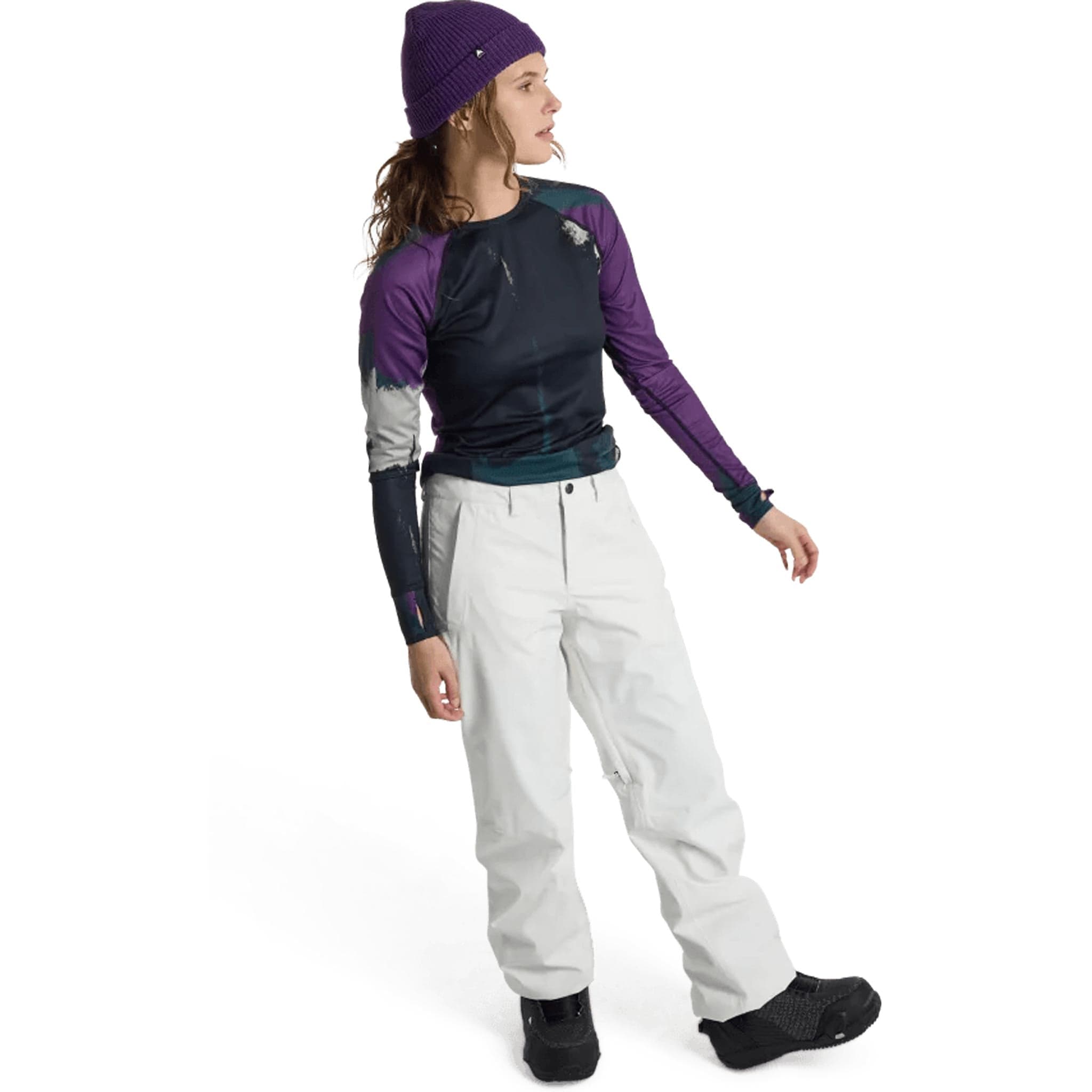 Burton Womens Melter Plus Pants Stout White Womens Snowboard Pants