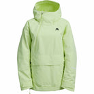 Burton Womens Reserve 2L Relaxed Anorak Glow Yellow Green 2026 Womens Snowboard Jacket