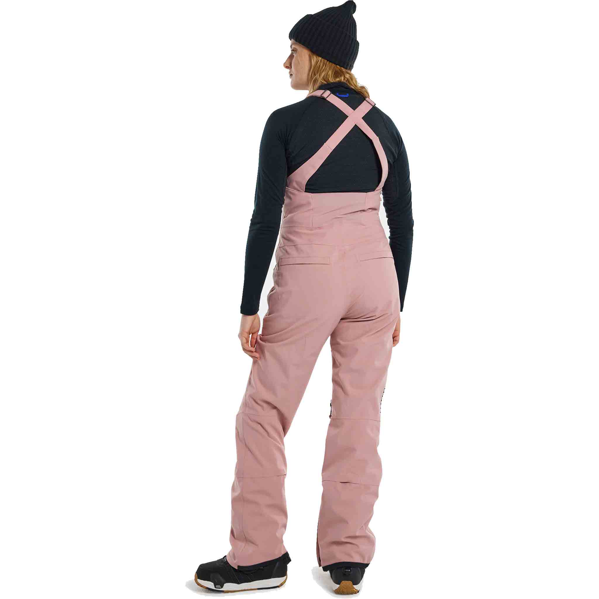 Burton Womens Reserve Bib Powder Blush 2024 Women's Snowboard Pants