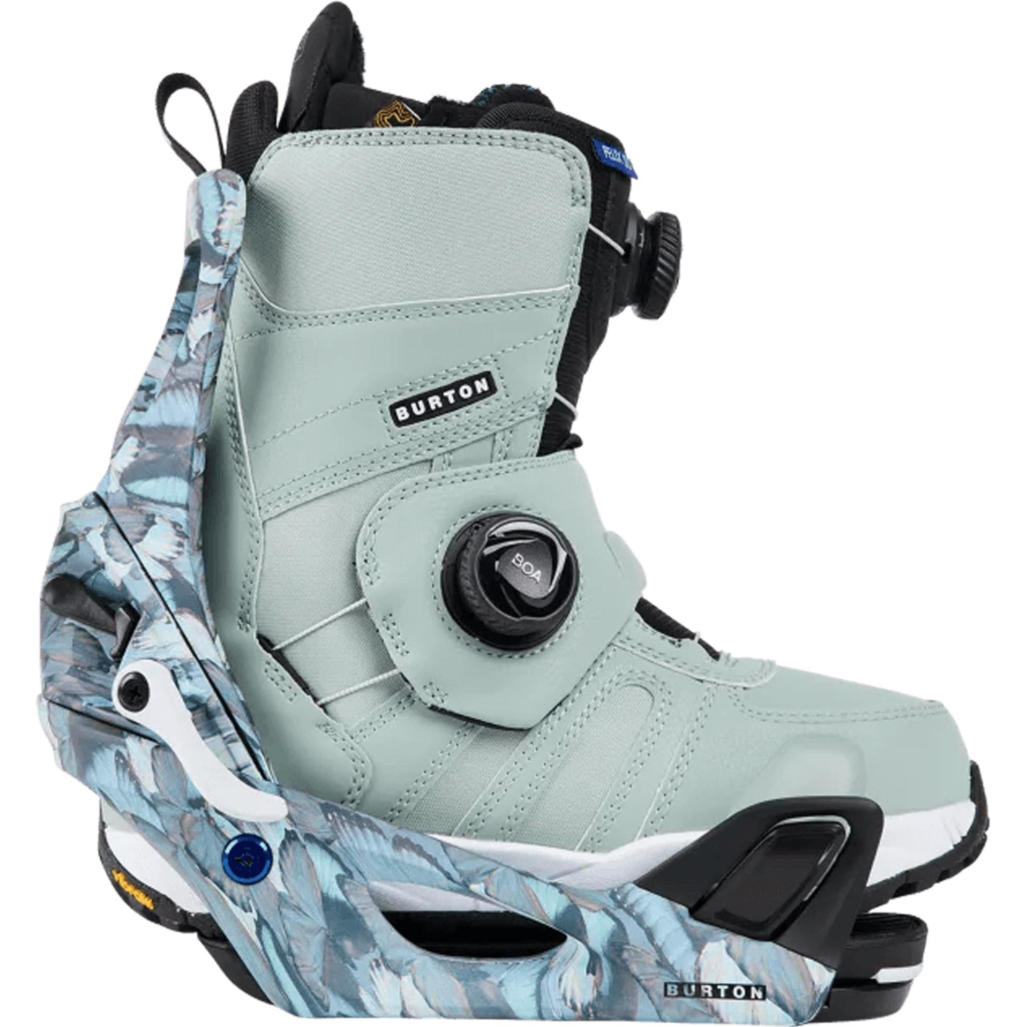 Burton Womens Step On Snowboard Binding Blue Butterflies 2025 Women's Bindings