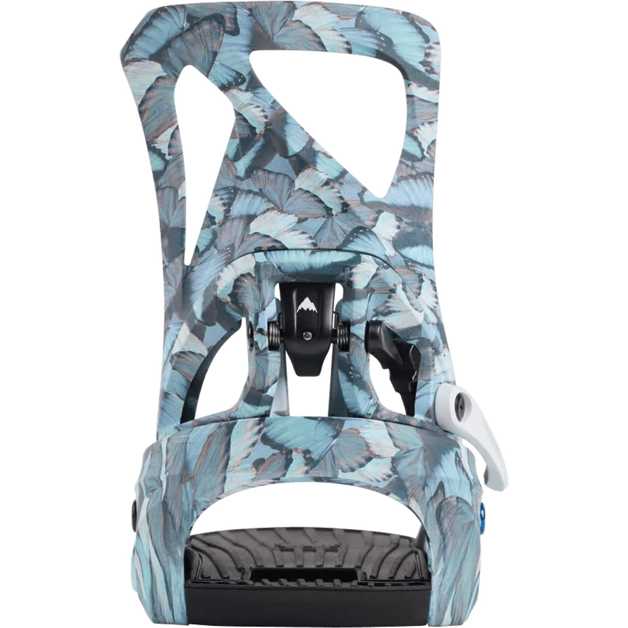 Burton Womens Step On Snowboard Binding Blue Butterflies 2025 Women's Bindings