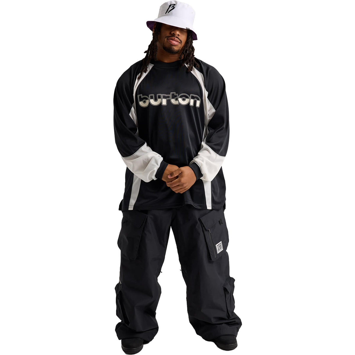 Burton Zeb 2L Baggy Cargo Pant True Black 2027 Mens Snowboard Pants