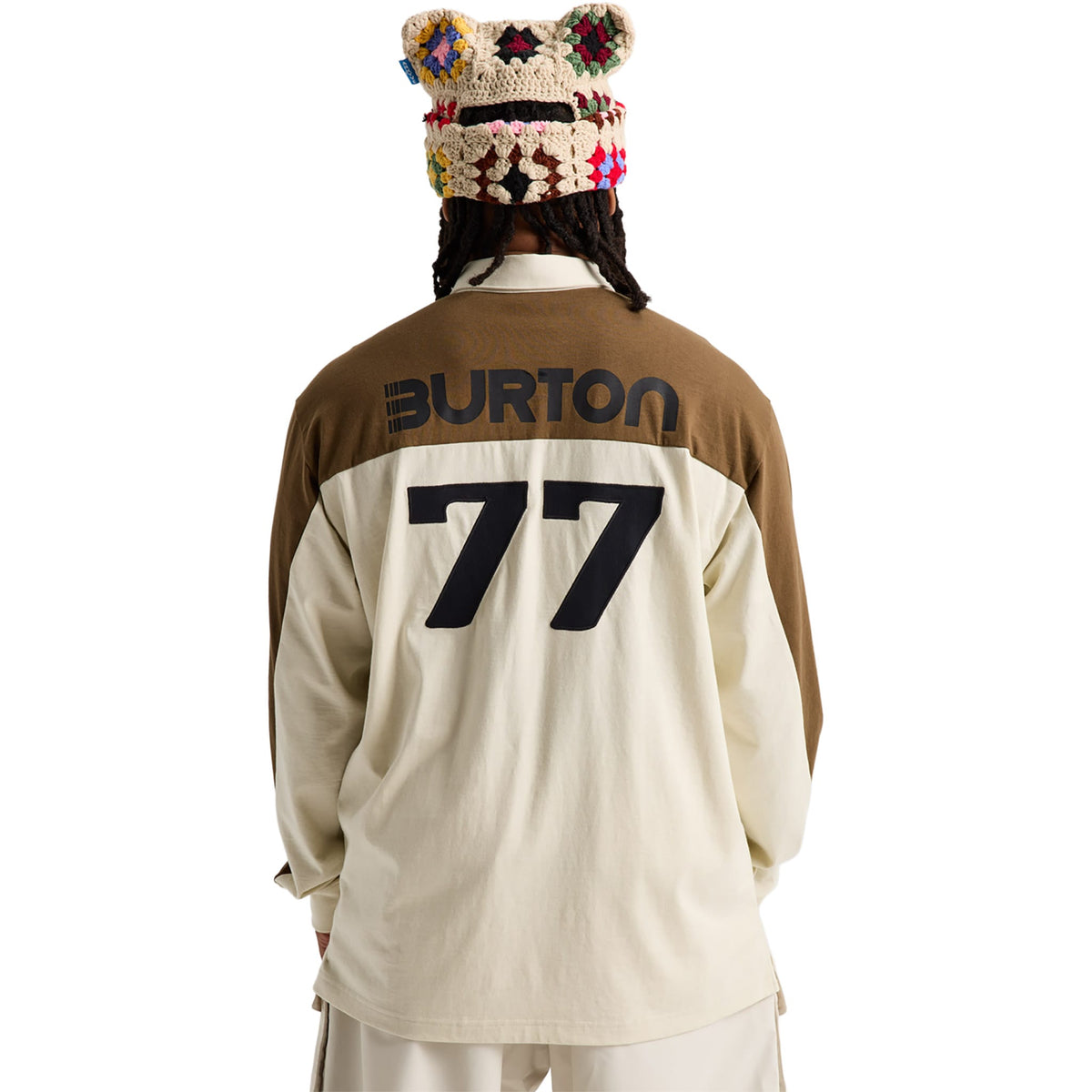 Burton Zeb Long Sleeve Rugby Shirt Lunar Sand Earth Ship Brown 2027 T Shirt