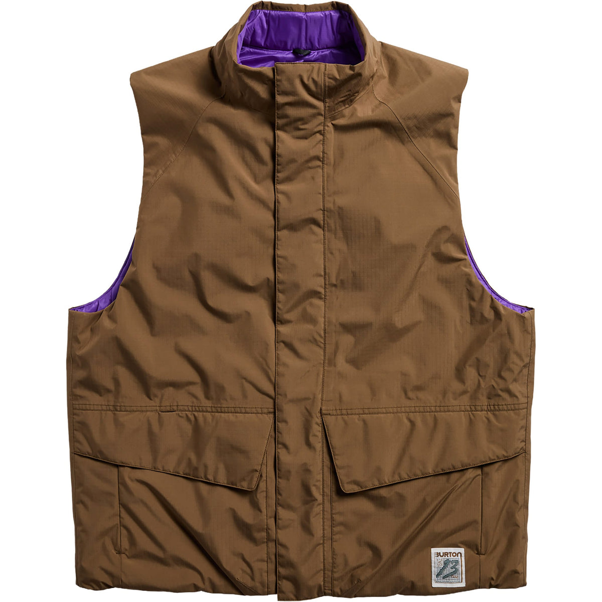 Burton Zeb Reversible Insulated Vest Earth Ship Brown 2027 Casual Jackets