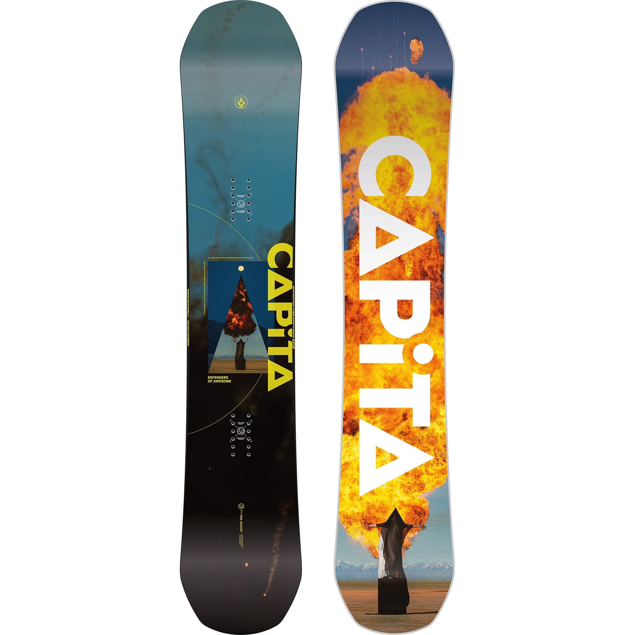 Capita Defenders of Awesome Wide Snowboard 2025 Snowboard