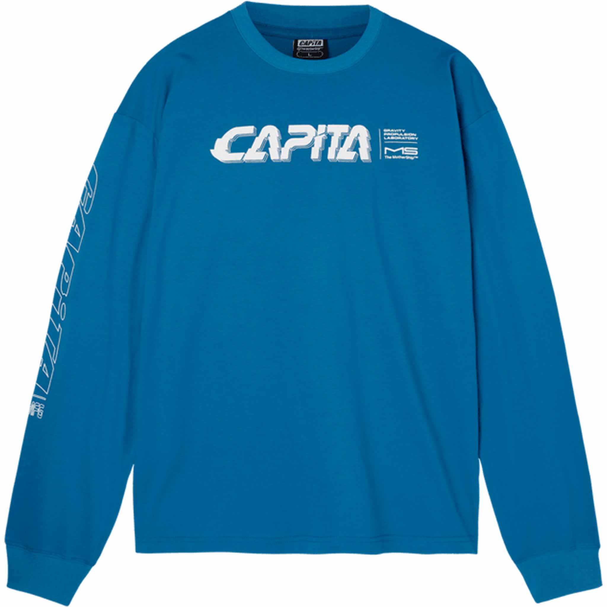 Capita Gravity Long Sleeve Tee Blue T Shirt