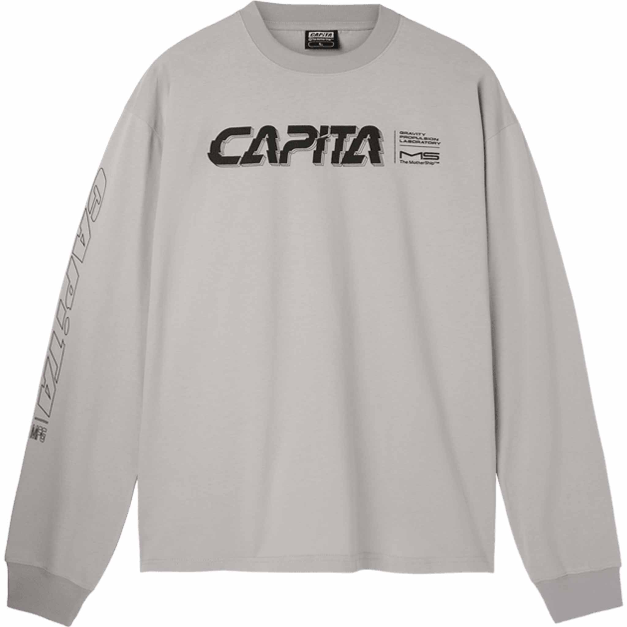 Capita Gravity Long Sleeve Tee Light Gray T Shirt
