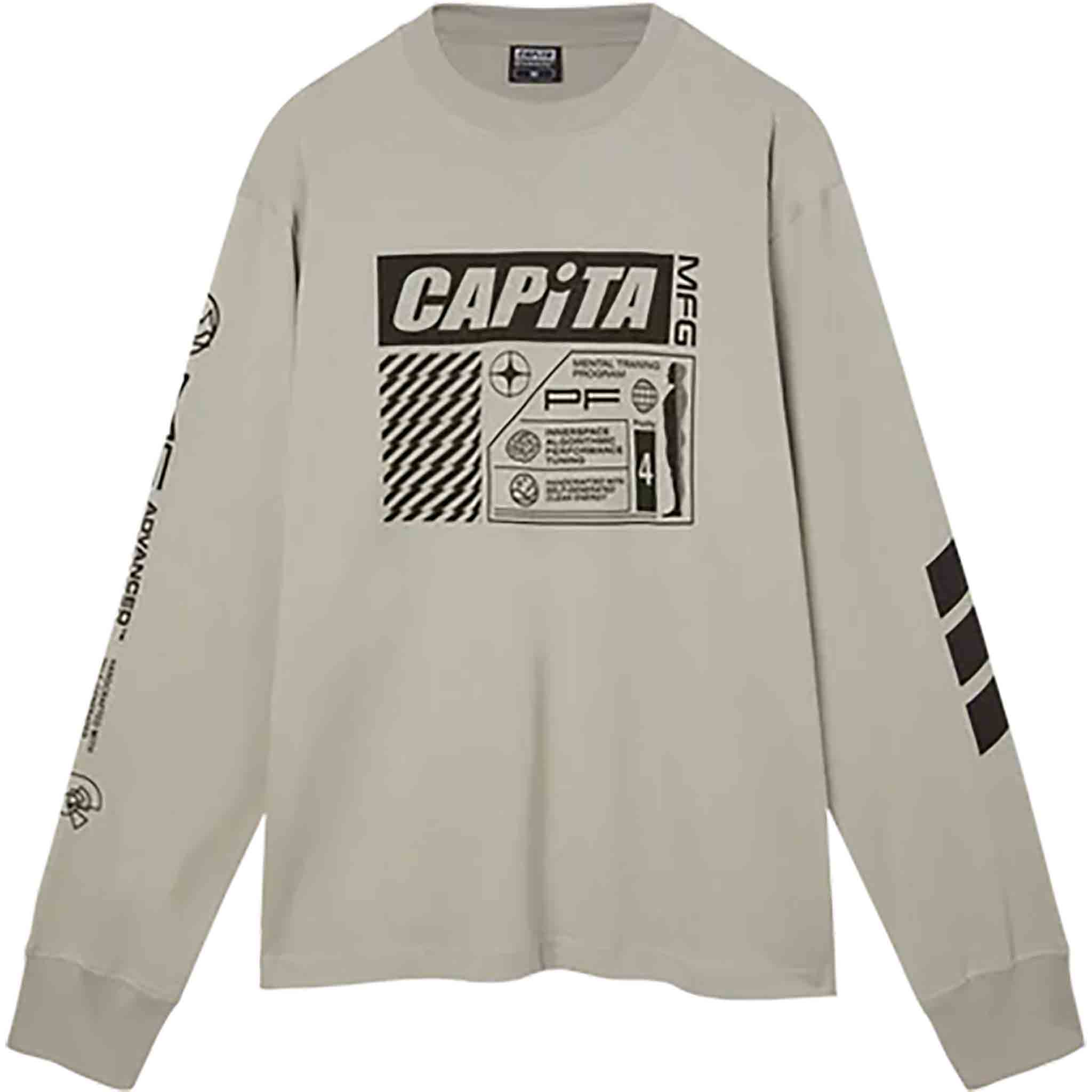 Capita Mental Long Sleeve Tee Grey T Shirt