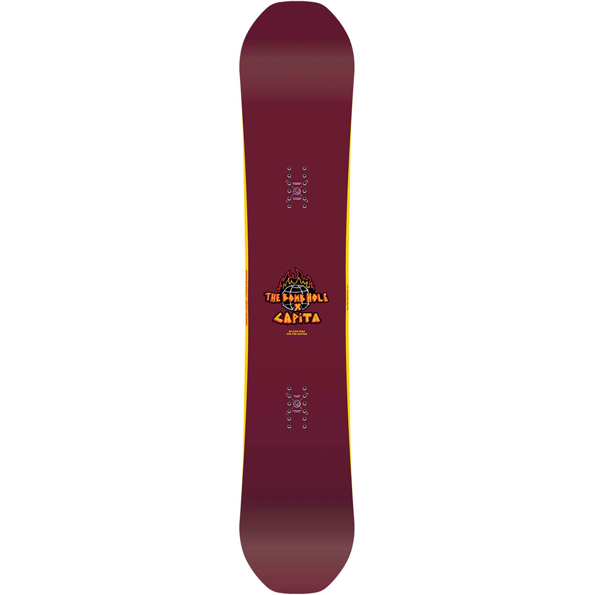 Capita X Bomb Hole Big Nice Burgundy Snowboard 2025 Snowboard