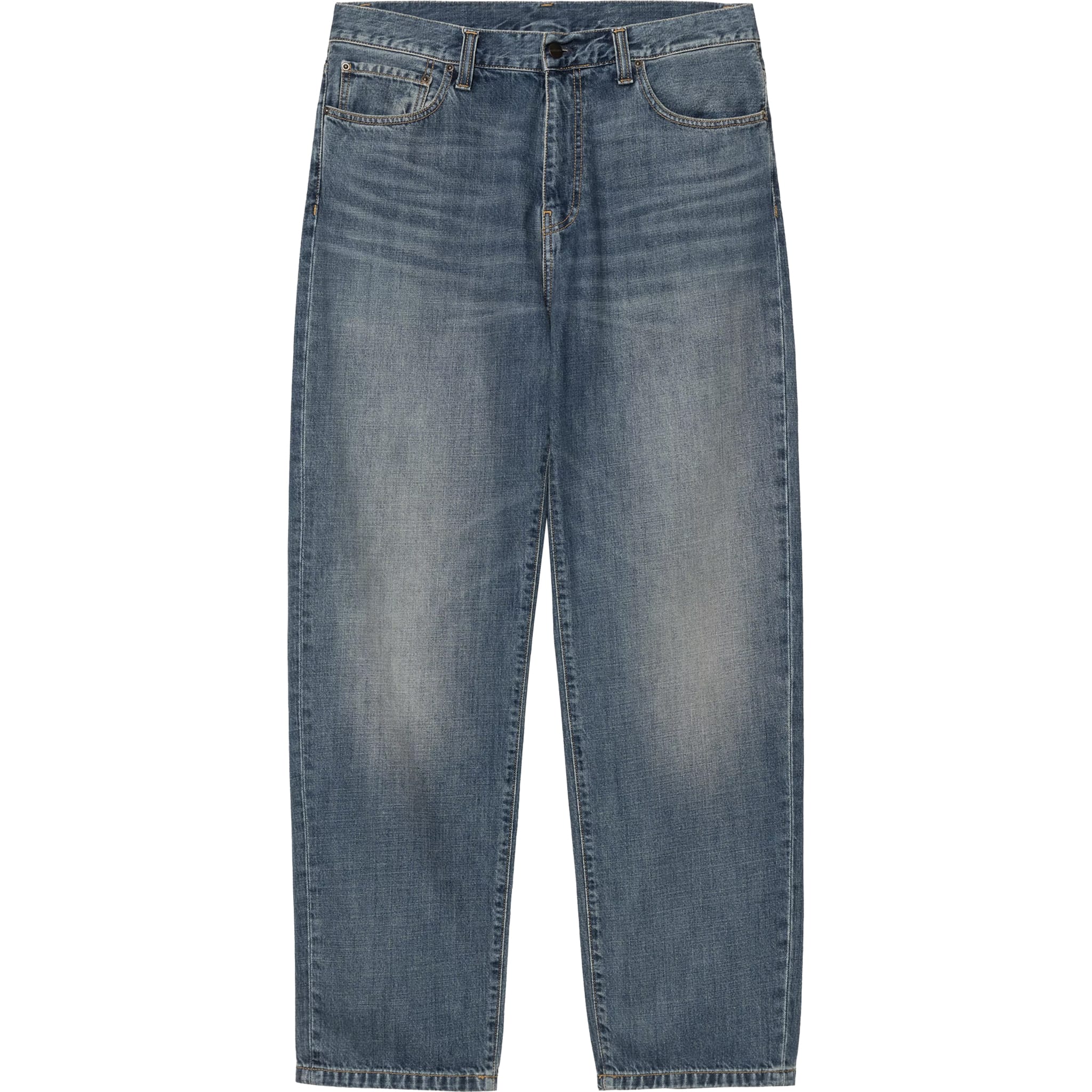 Carhartt WIP Aaron Pant Blue Dark Used Wash Pants