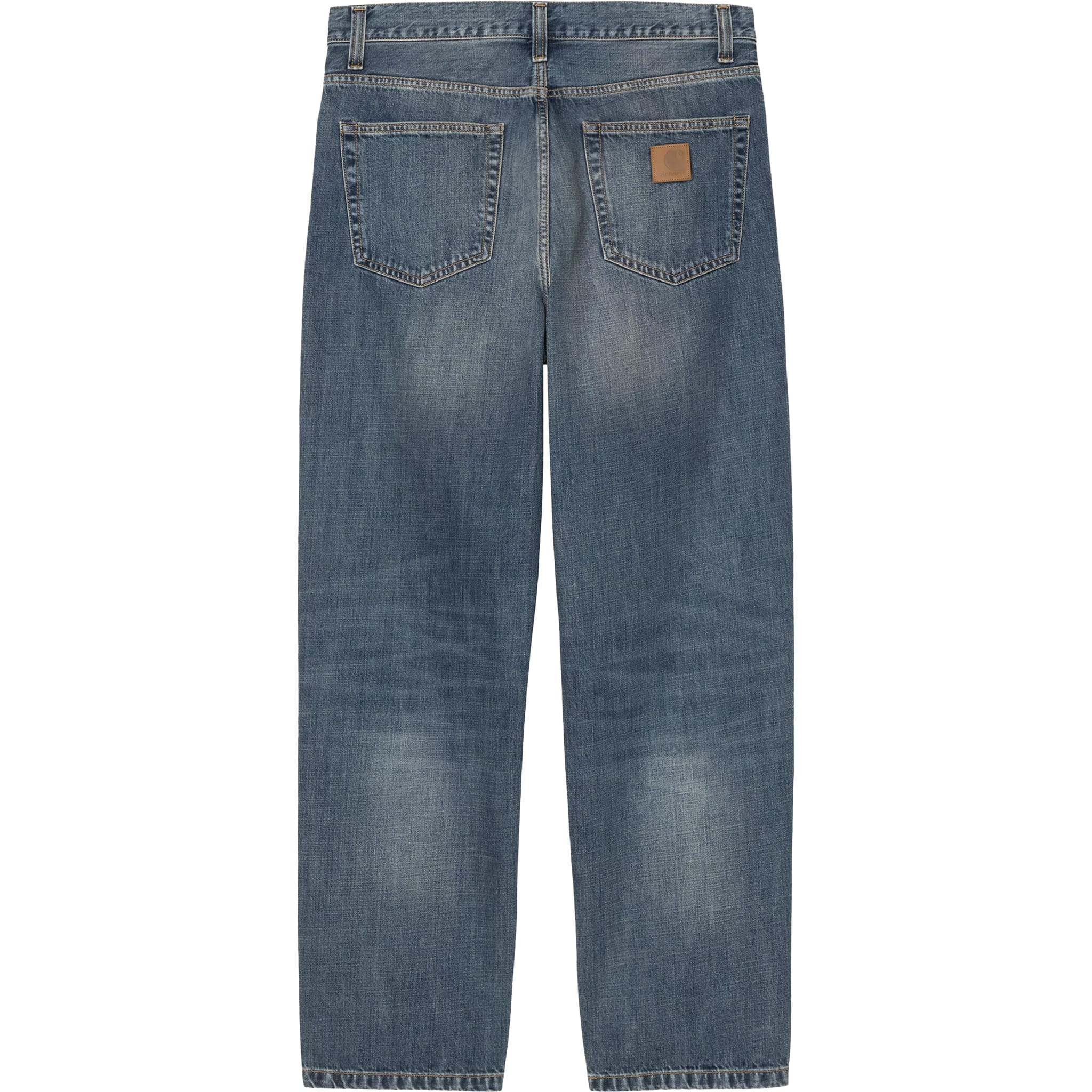 Carhartt WIP Aaron Pant Blue Dark Used Wash Pants