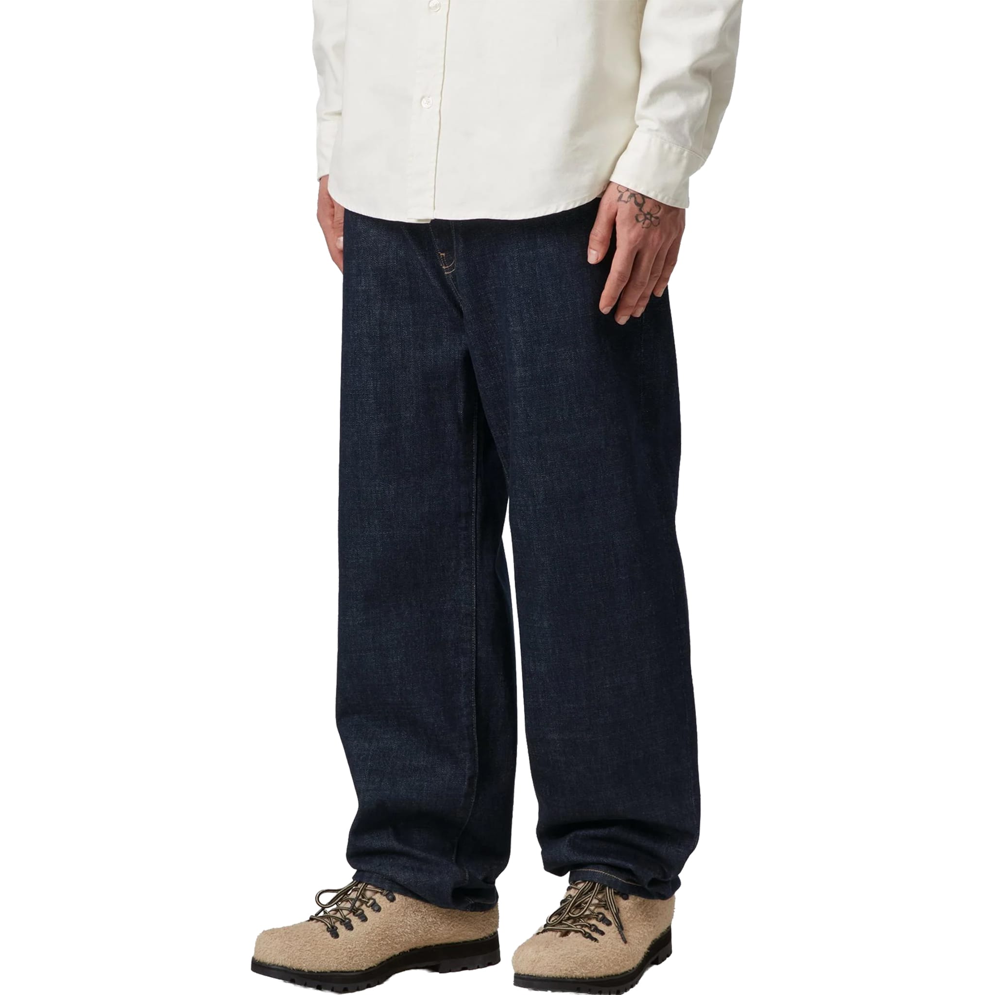 Carhartt WIP Aaron Pant Camano Denim Blue Rinsed Pants