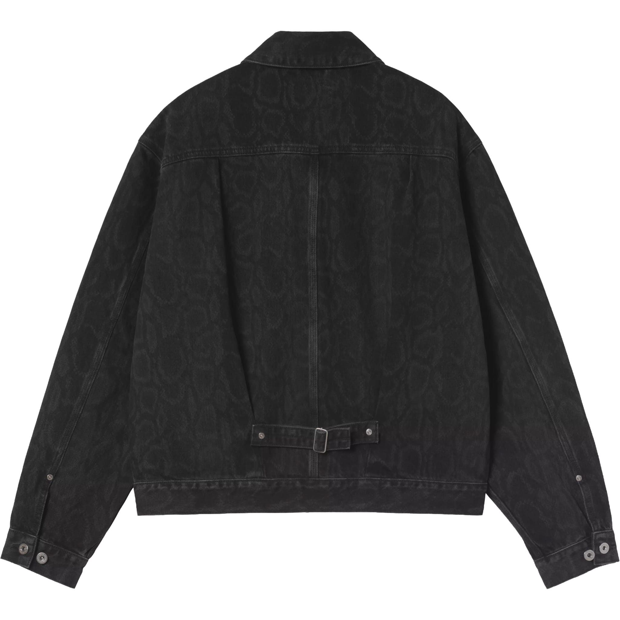 Carhartt WIP Belmar Jacket Snake Camo Black Heavy Stone Wash