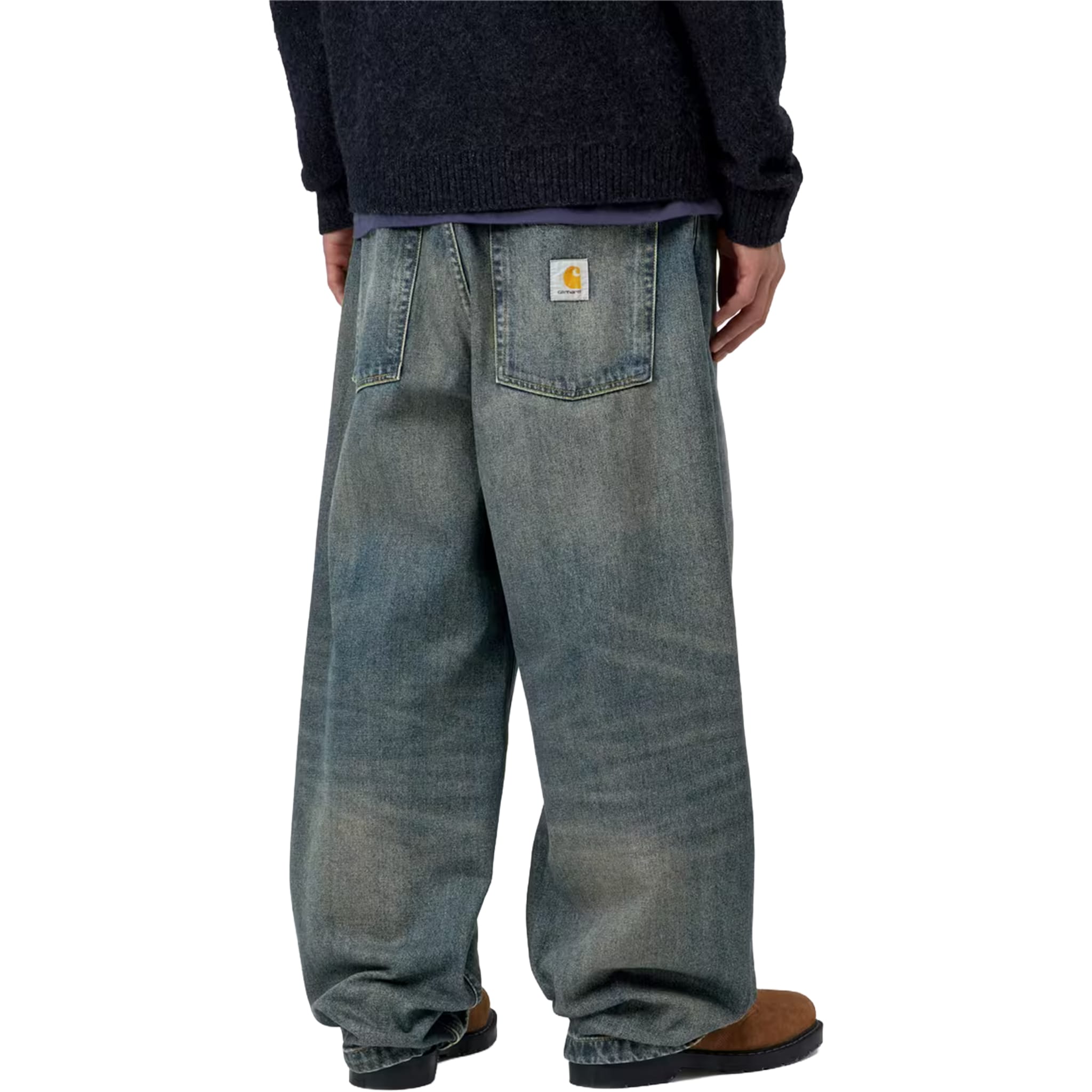 Carhartt WIP Brandon Pant Blue Worn Used Wash Pants