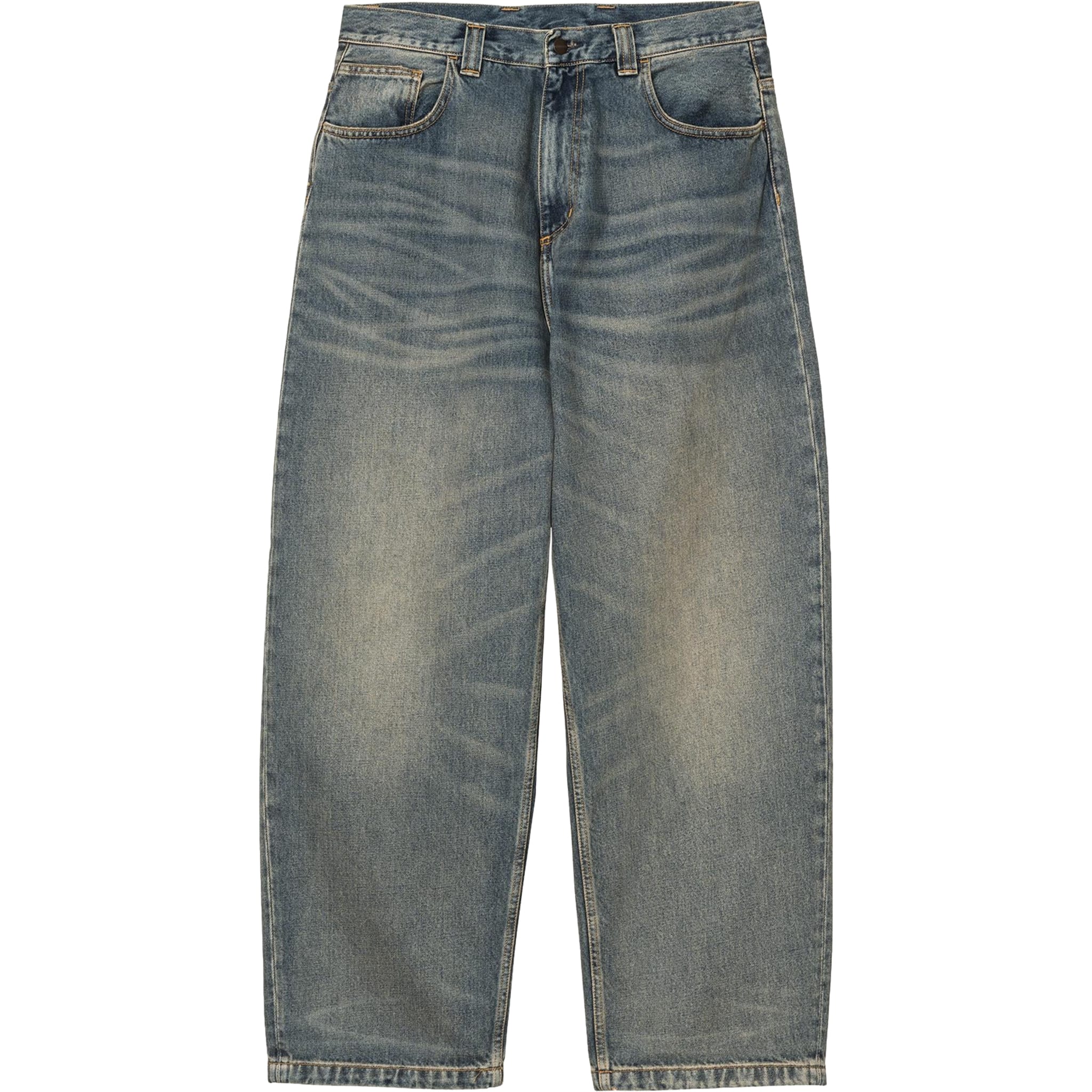 Carhartt WIP Brandon Pant Blue Worn Used Wash Pants