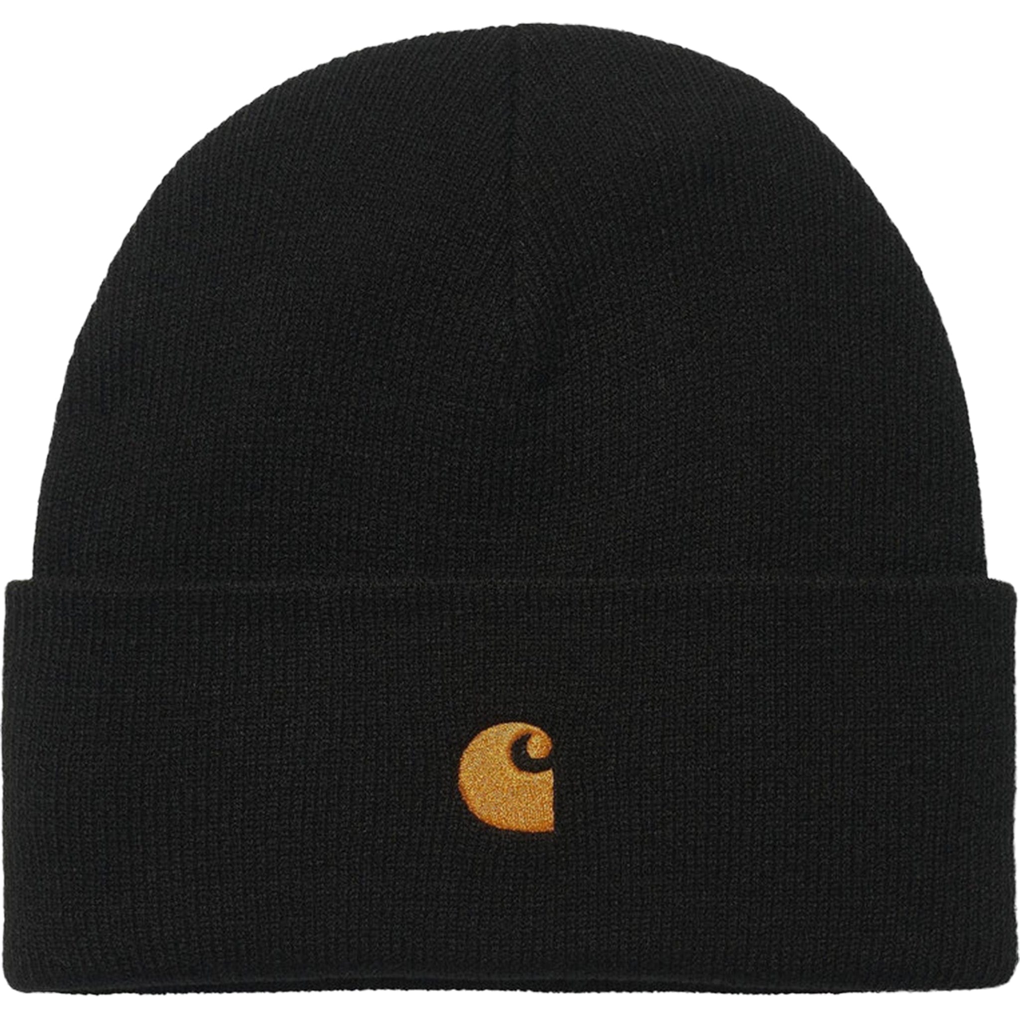 Carhartt WIP Chase Beanie Black Gold Beanie