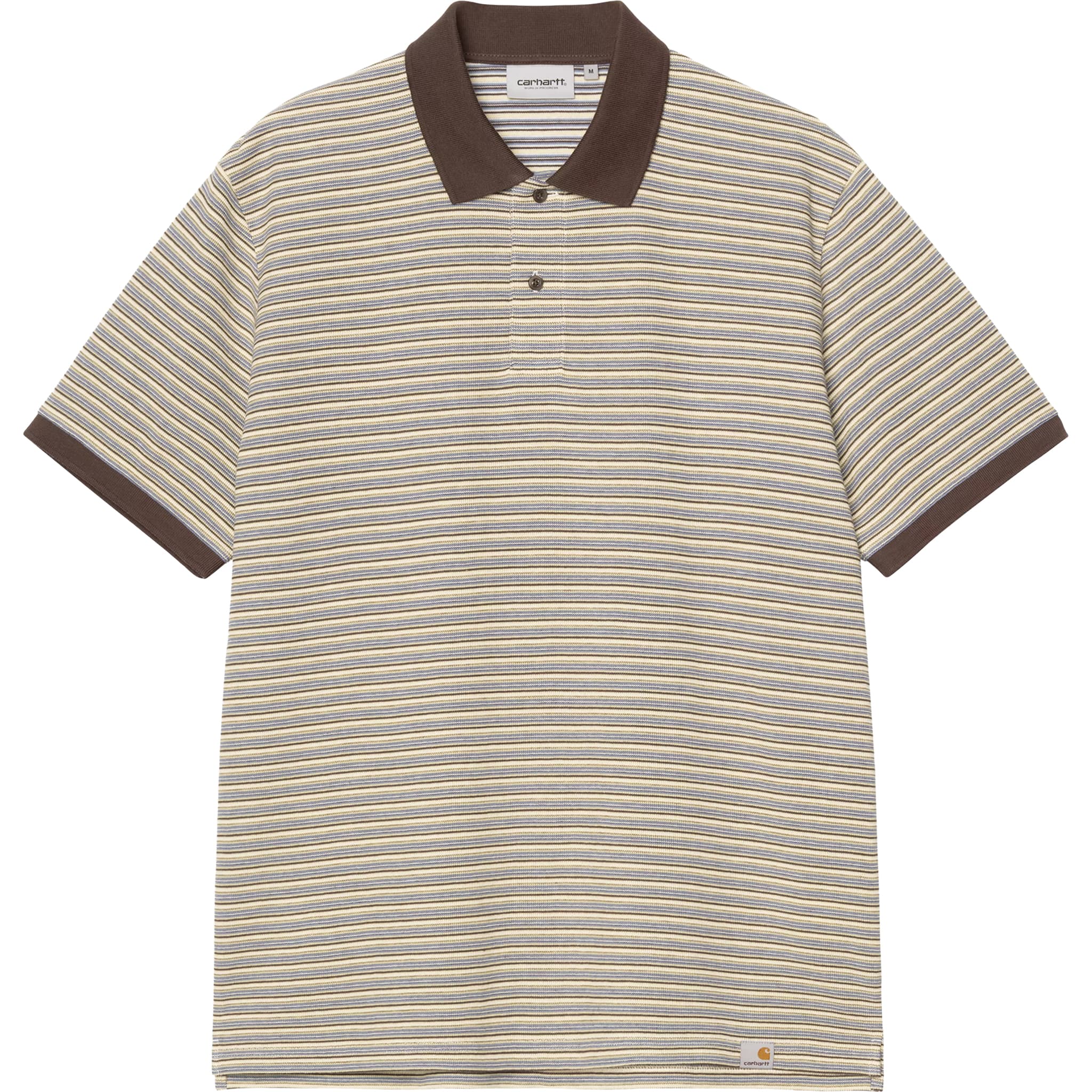 Carhartt WIP Dion Short Sleeve Polo Dion Stripe Wax T Shirt