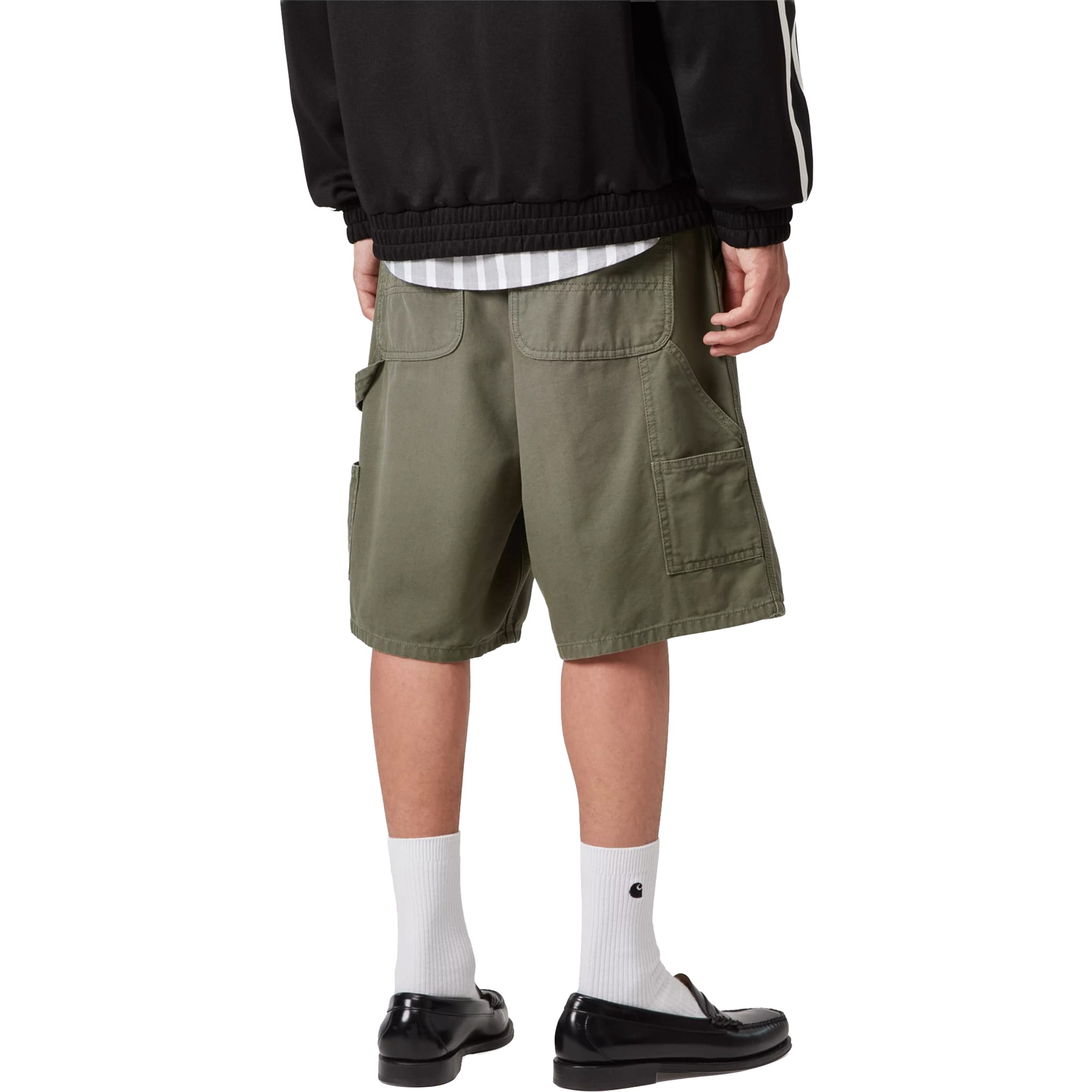 Carhartt WIP Double Knee Short Leaf Stone Canvas Shorts
