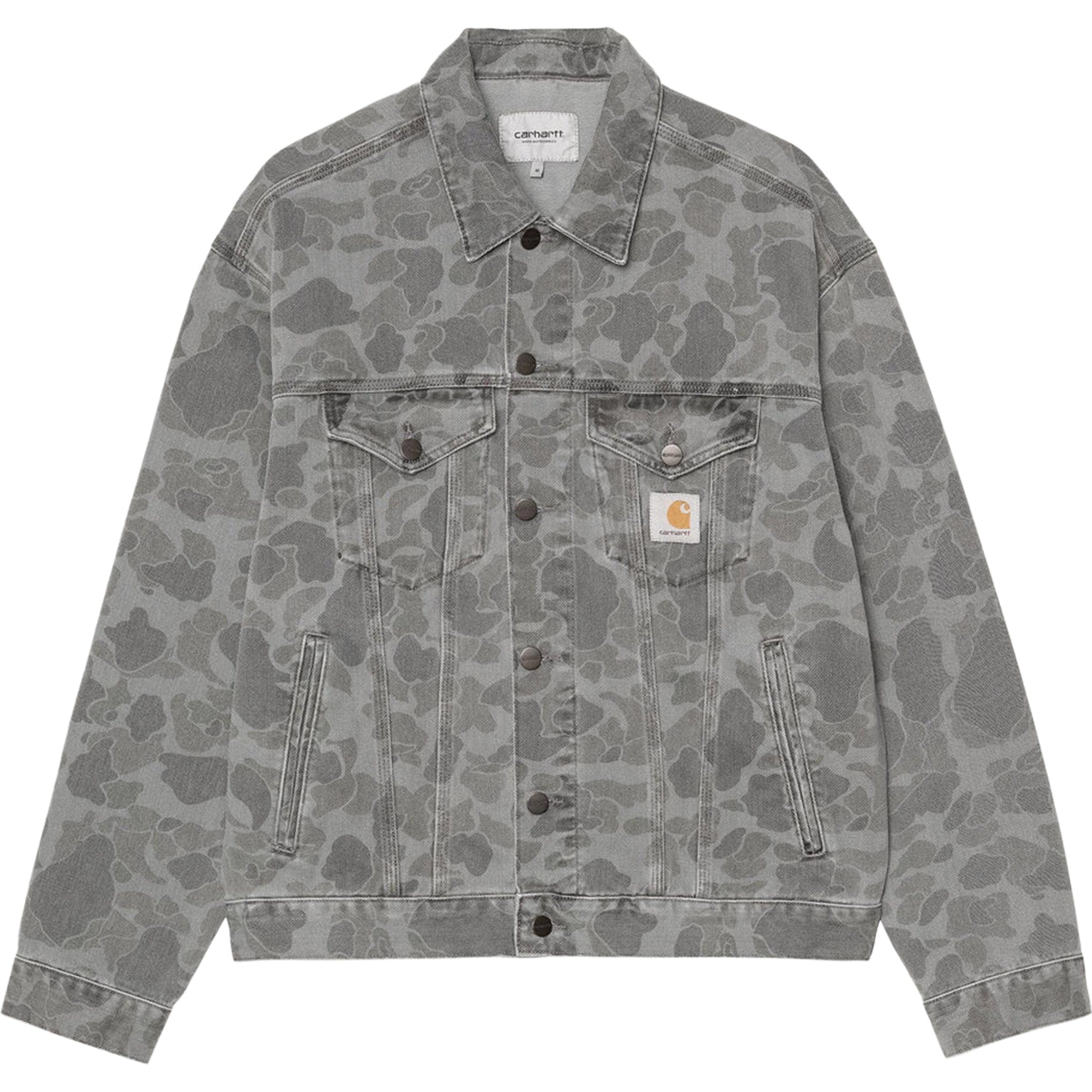 Carhartt WIP Duck Helston Jacket Black Camo - Sanction Skate And Snow